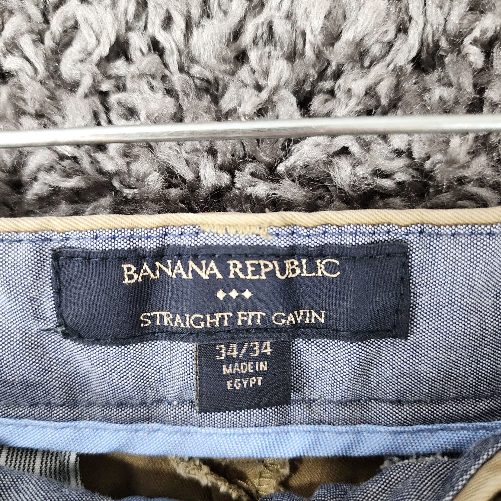 Banana Republic Banana Republic Gavin Chino Pants Mens 34x33 Brown Straight Leg Regular - Men’s Pants 34 Jeans Classic Look Size US 34 / EU 50 - 3 Thumbnail