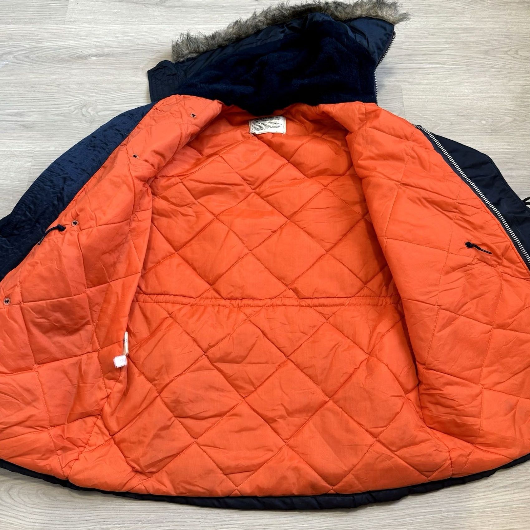 Vintage VINTAGE N3b Parka Navy Blue Men Flying Jacket Authentic Arctic Snorkel Parka 40 Size US XXS / EU 40 - 3 Thumbnail
