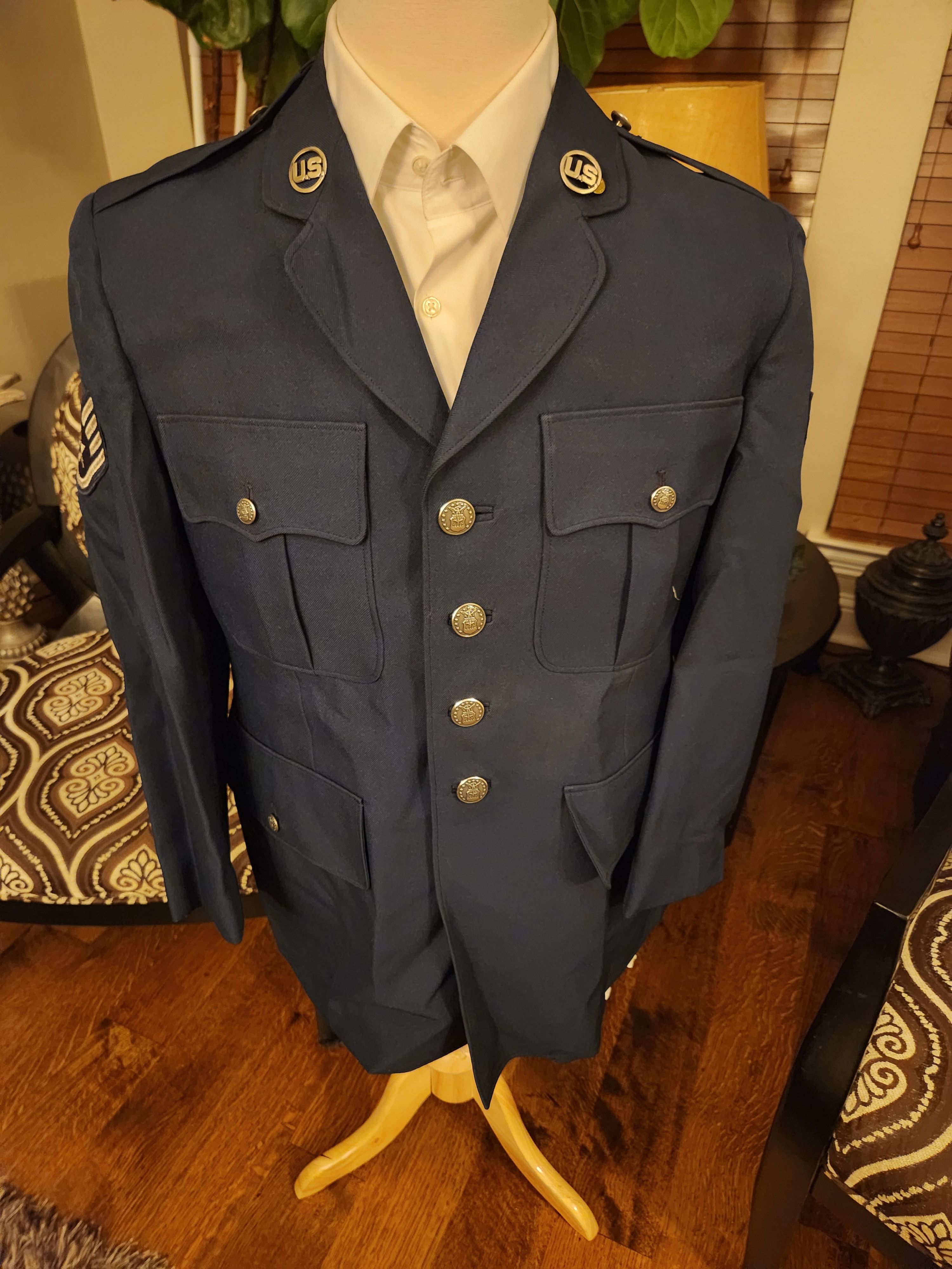 U. S. Air Force Staff Sargent Dress Blues Uniform Jacket