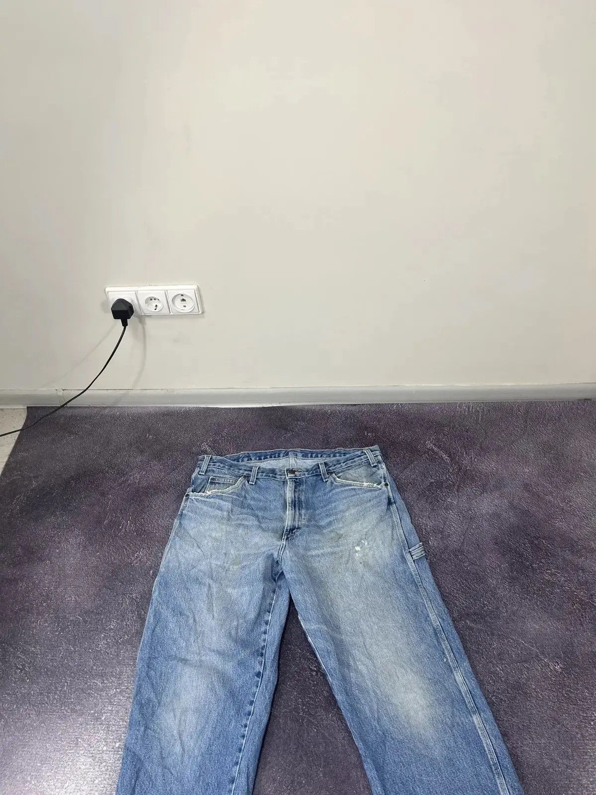Dickies × Vintage Vintage Dickies Y2K Denim Light Blue Work Hype Jeans Size US 36 / EU 52 - 8 Thumbnail
