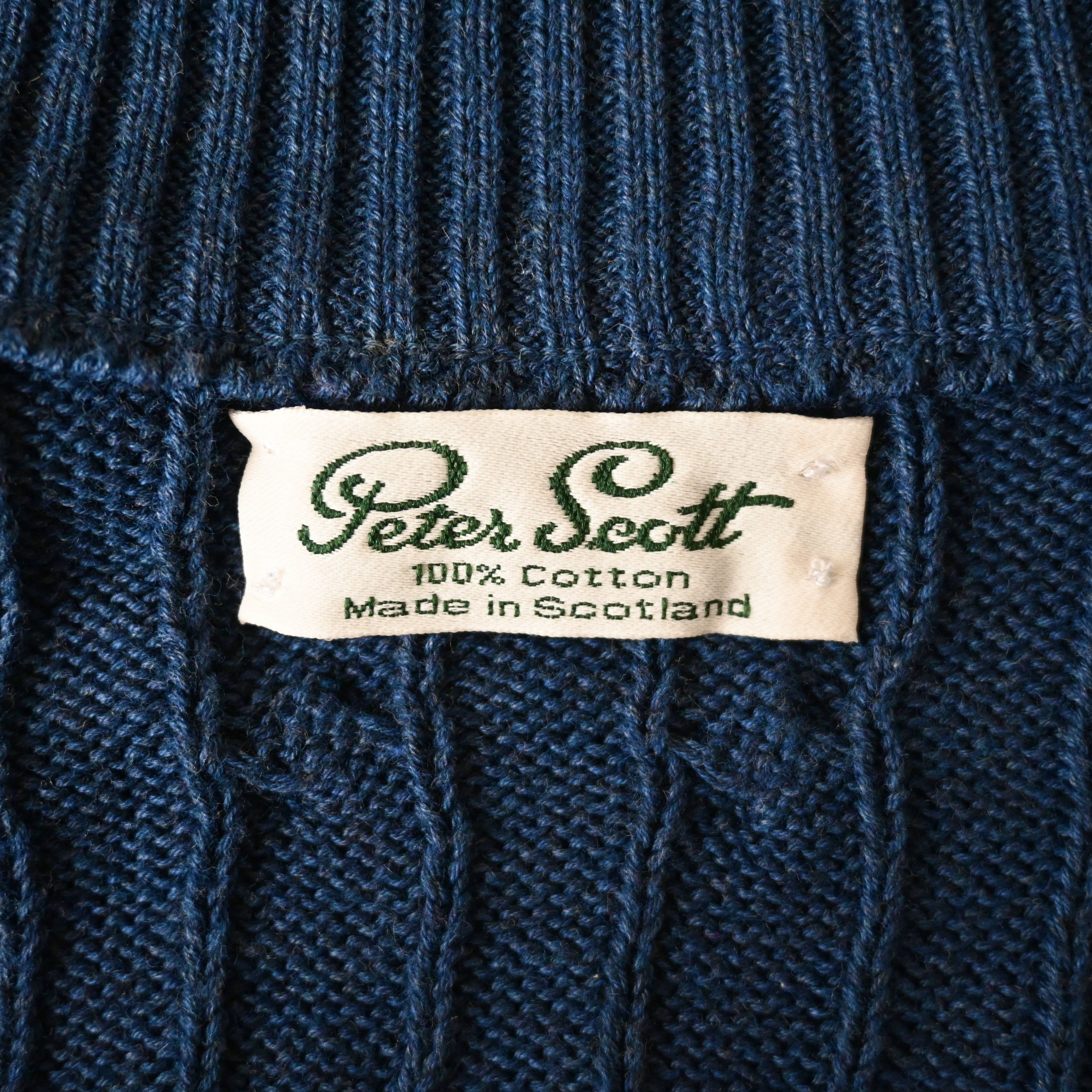Vintage DEADSTOCK, vintage 1990s Peter Scott zip-up cotton sweater Size US M / EU 48-50 / 2 - 15 Thumbnail