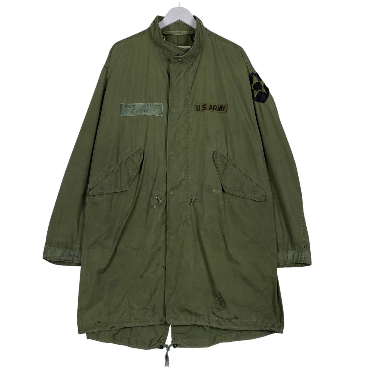 Vintage 💥VINTAGE US ARMY PARKA FISHTAIL MILITARY RIOT JACKET Size US L / EU 52-54 / 3 - 1 Thumbnail