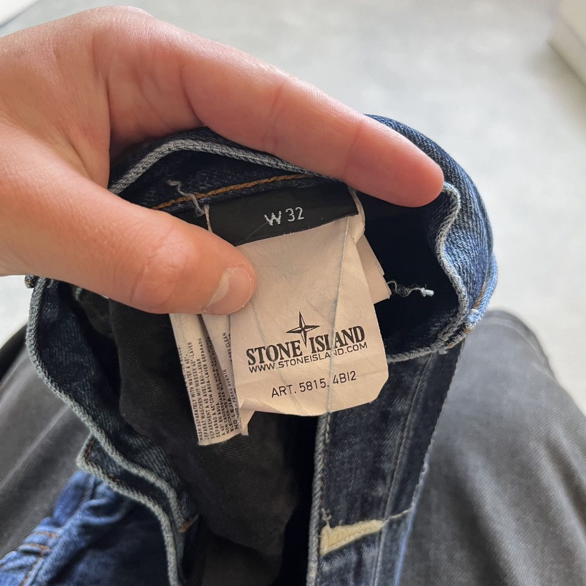 Stone Island STONE ISLAND Jeans Wash Blue Denim Vintage Y2k Affliction Size US 32 / EU 48 - 12 Thumbnail
