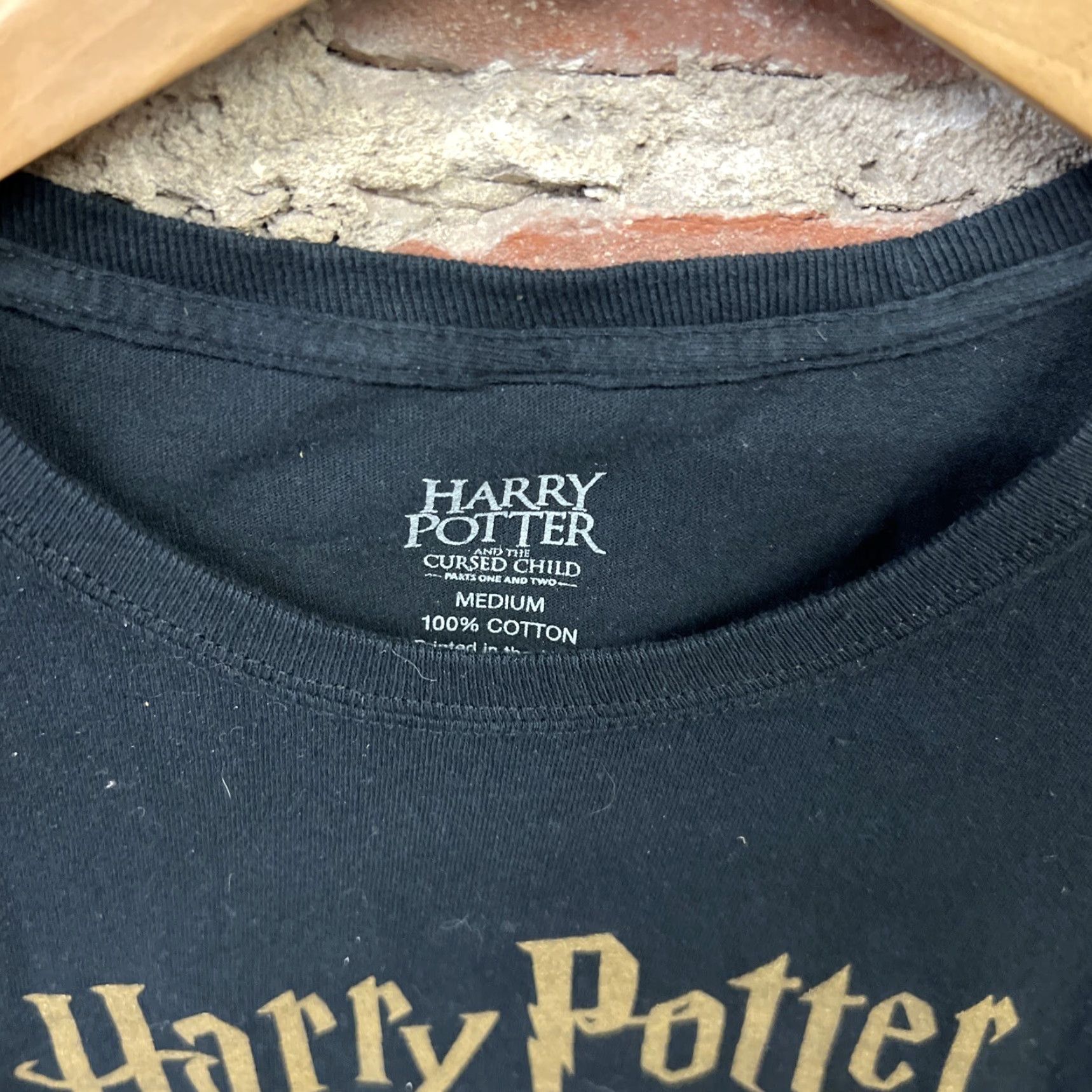 Vintage Harry Potter & The Cursed Child T-Shirt Mens Medium M Short Sleeve Graphic Black Size US M / EU 48-50 / 2 - 2 Thumbnail