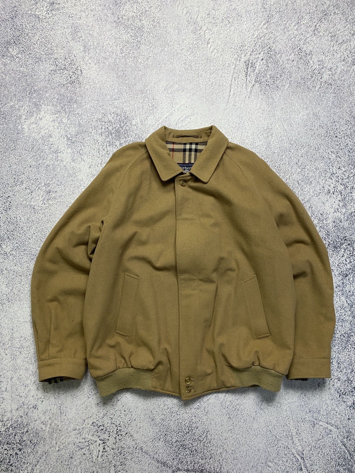 Burberry × Vintage Vintage Burberrys Prorsum Alpaca Wool Bomber Jacket Rare Size US L / EU 52-54 / 3 - 5 Thumbnail