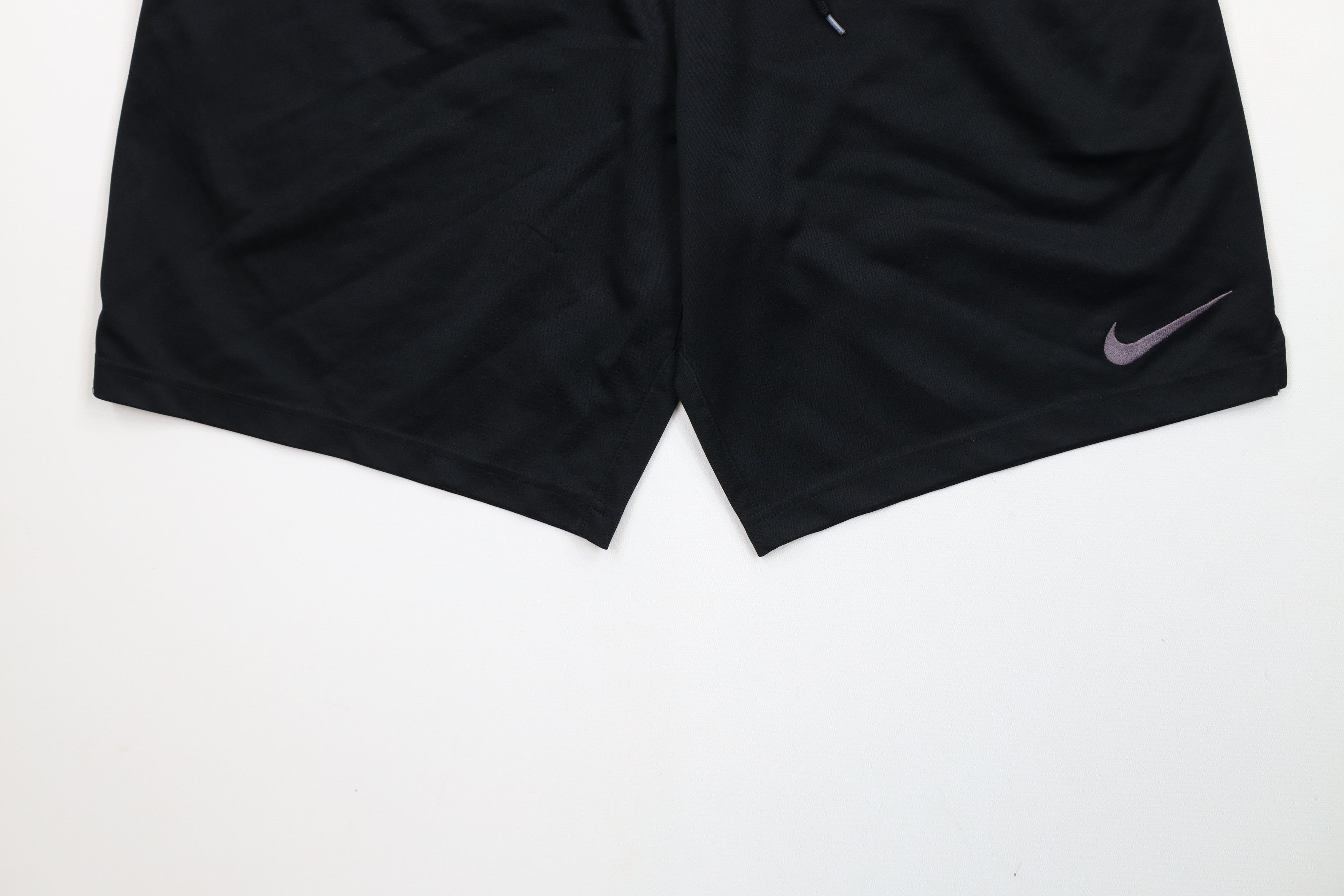 Nike × Vintage Vintage Y2K Nike Above Knee Knit Shorts Black Polyester Size US 34 / EU 50 - 4 Thumbnail