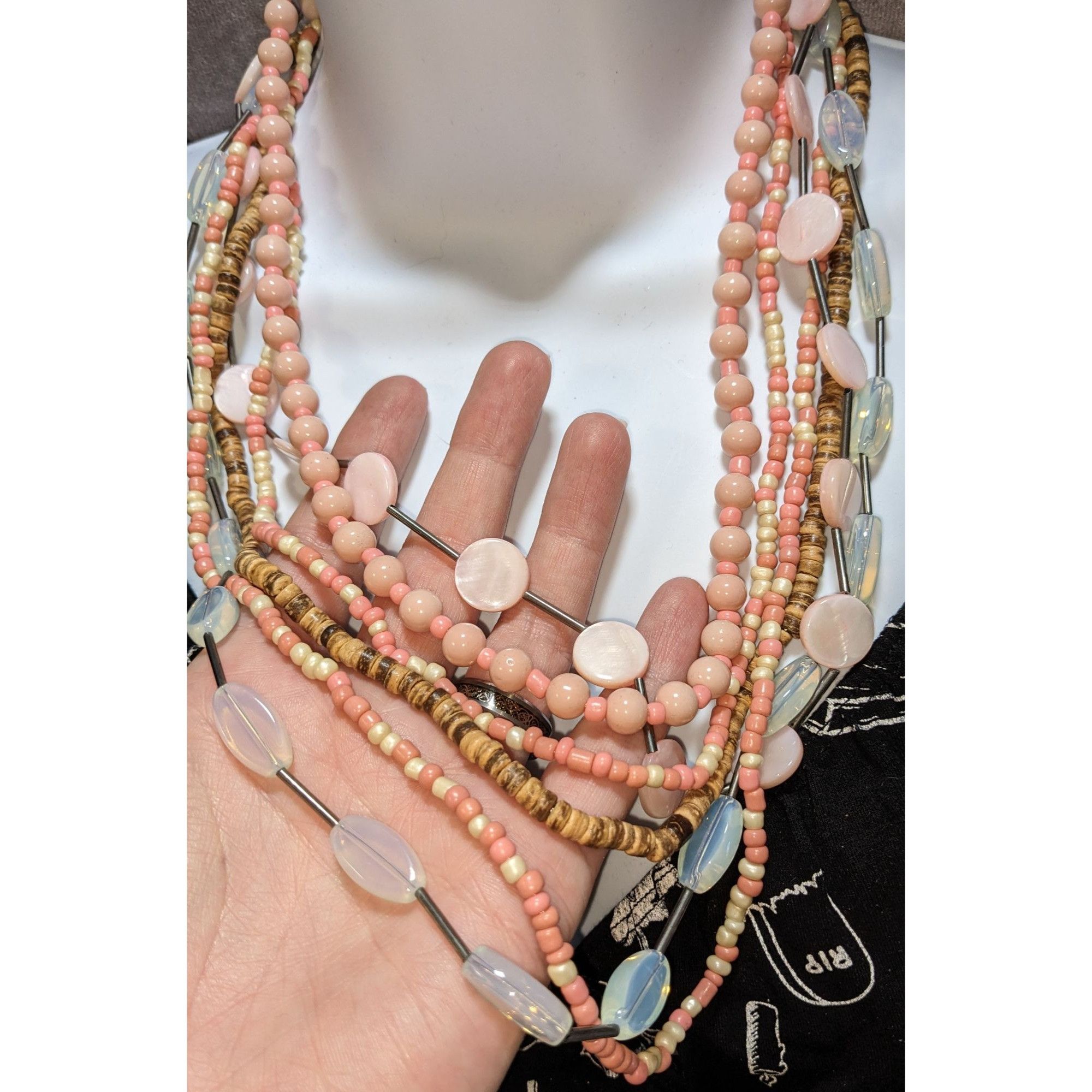 Other Bohemian Multi-Layer Beaded Necklace Size ONE SIZE - 2 Thumbnail