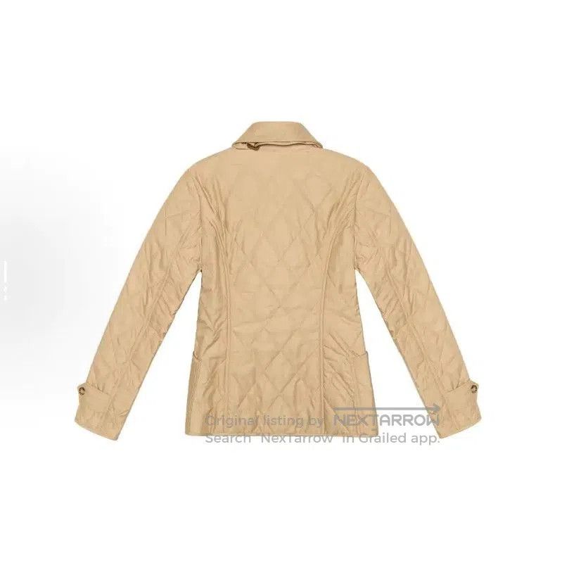 Burberry Burberry Quilted Cotton Winter Jacket in Light Brown. Size M / US 6-8 / IT 42-44 - 1 Thumbnail