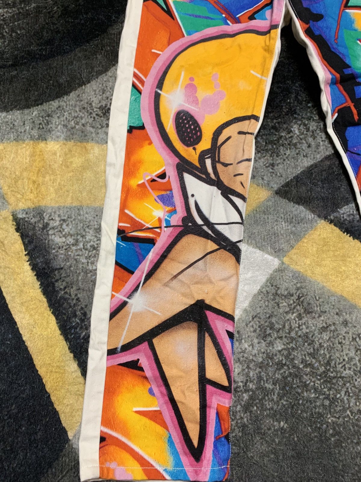 Palace Palace Jeans Zomboy Graphic Jeans Size 30 - 4 Thumbnail