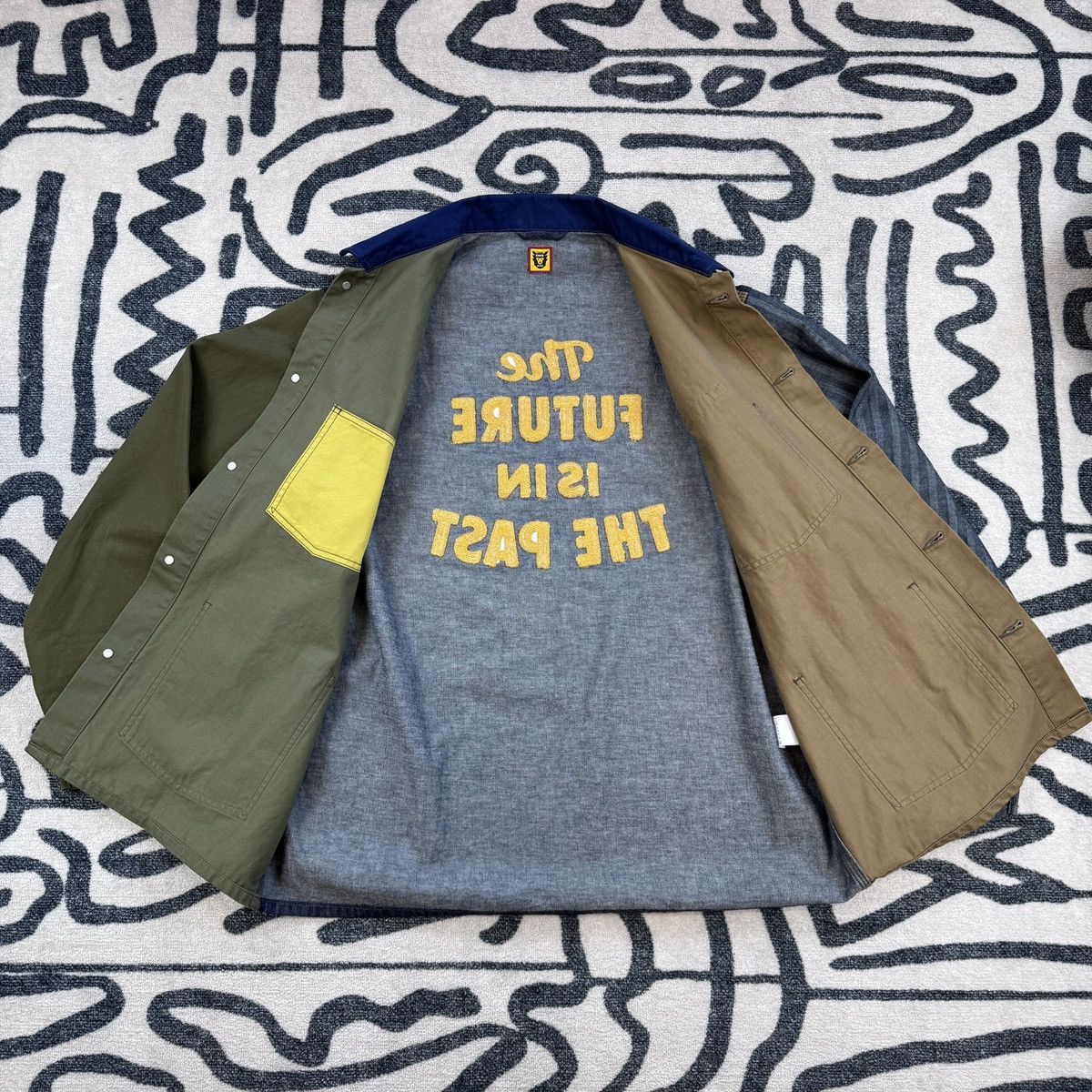 Human Made Human Made Men's Crazy Coverall Jacket in Olive Drab XL Size US XL / EU 56 / 4 - 2 Thumbnail