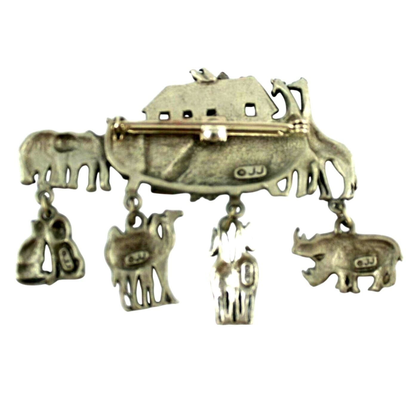 Other JJ Noah's Ark Brooch Elephants Lions Rhinos Giraffes Ducks Size ONE SIZE - 2 Thumbnail