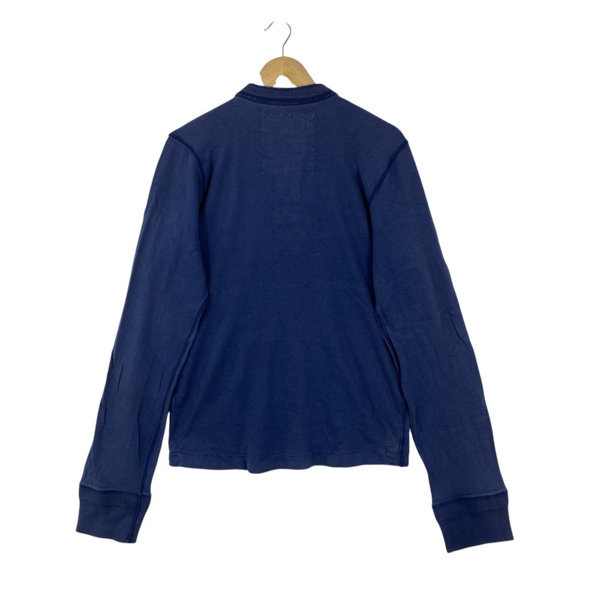 Ruehl No. 925 Ruehl No. 925 Navy Blue Henley Long Sleeve Shirt Medium Y2K Size US M / EU 48-50 / 2 - 2 Thumbnail