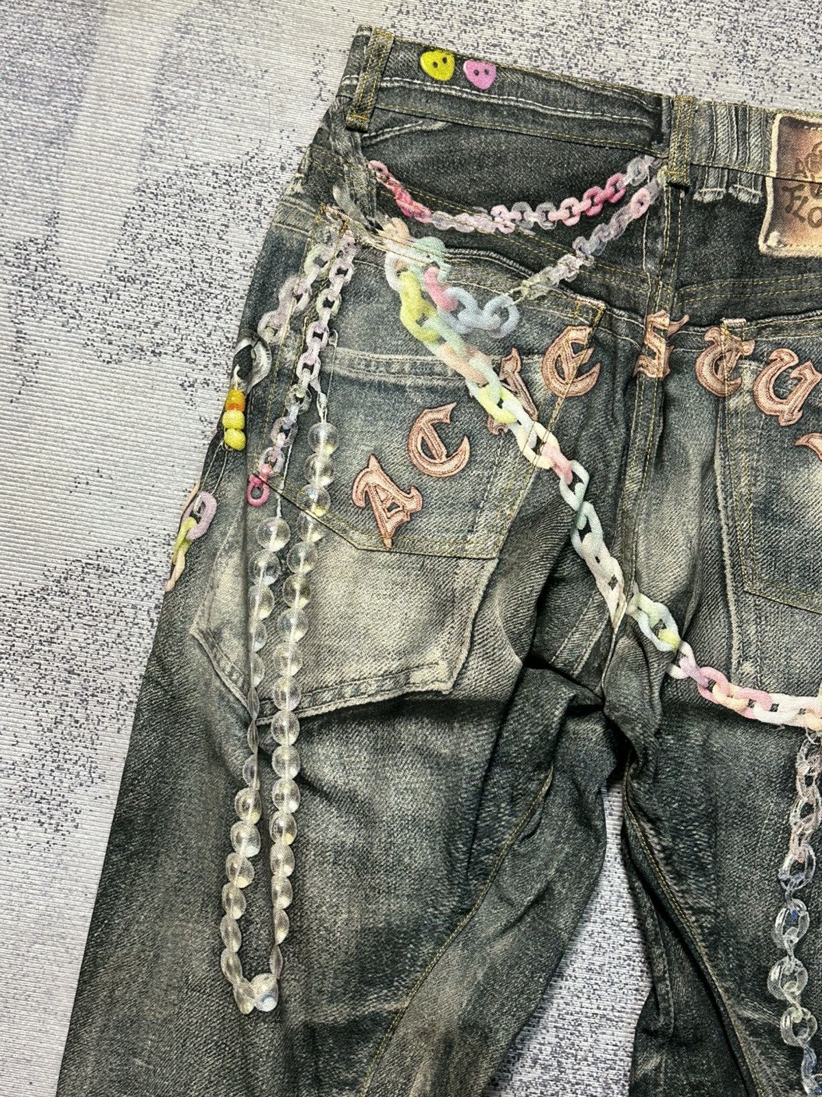 Acne Studios Acne Studios SS25 Candy Chain 3D Printed Vintage Wash 44 Size US 30 / EU 46 - 11 Thumbnail