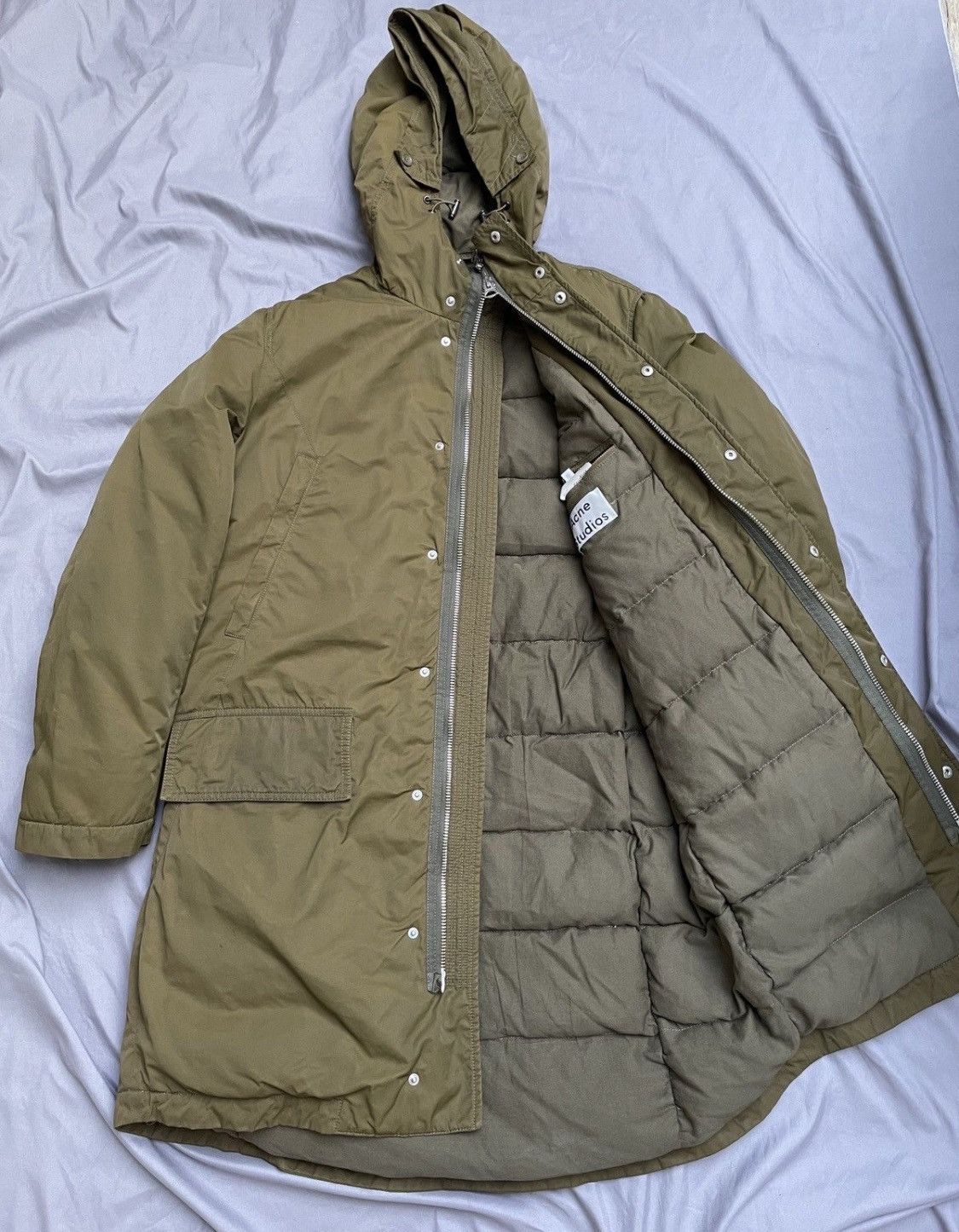 Acne Studios 🌹💫AW15 ACNE STUDIOS MONTREAL PARKA KHAKI DESIGNER Size US M / EU 48-50 / 2 - 18 Thumbnail