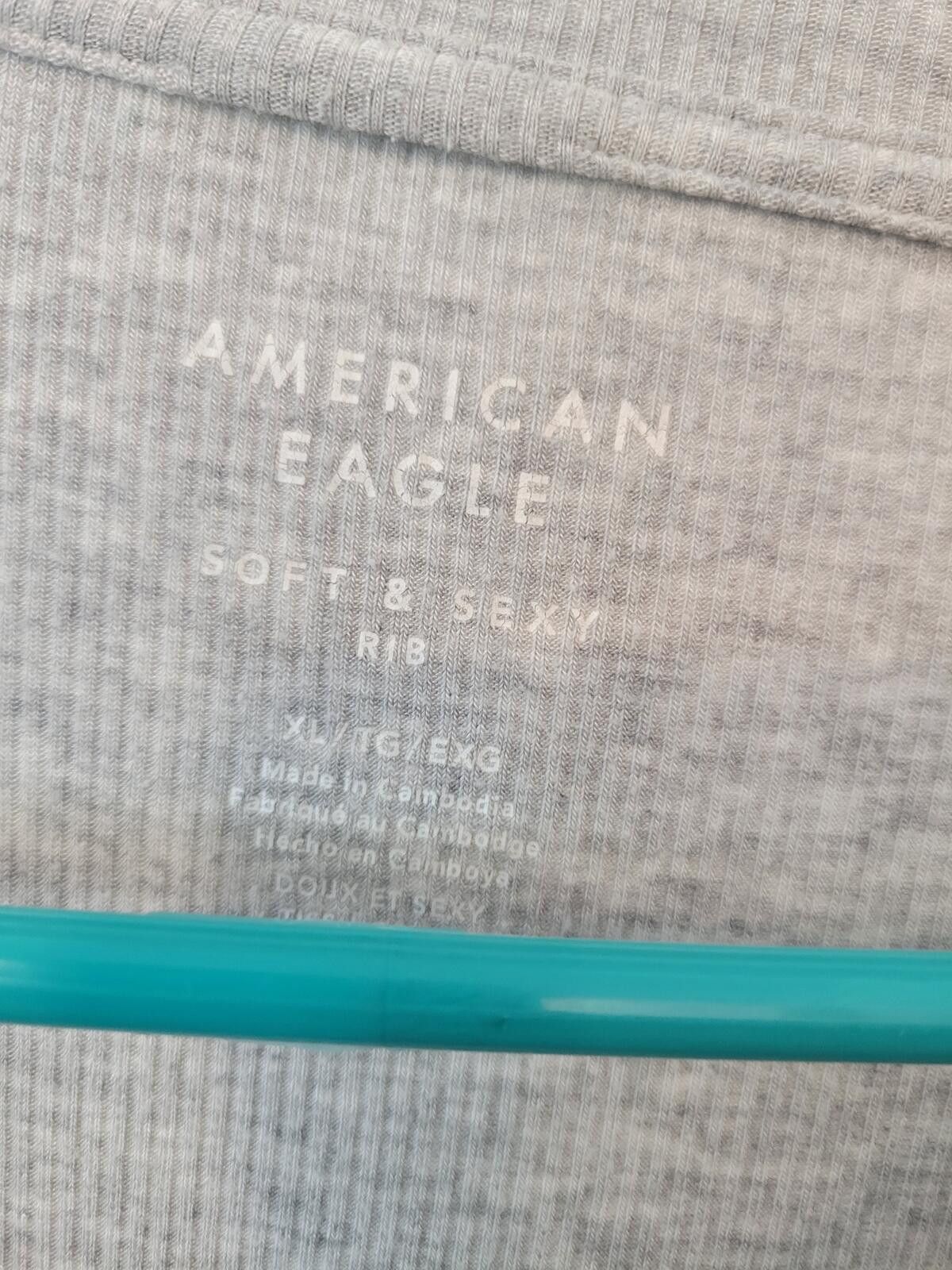 American Eagle Outfitters American Eagle Gray Soft and Sexy Shirt w Pocket Size US XL / EU 56 / 4 - 4 Thumbnail