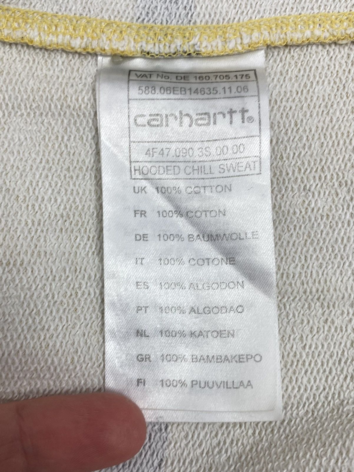 Carhartt Y2K Vintage Carhartt Bee Stripe Chill Sweat Hoodie Size US M / EU 48-50 / 2 - 10 Thumbnail