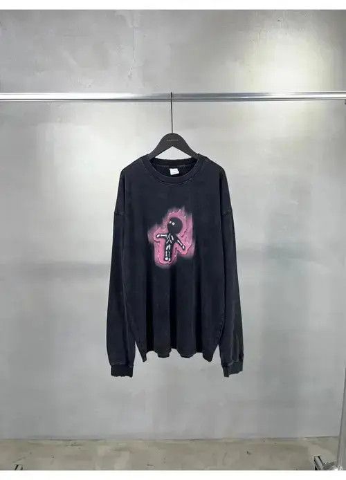 Other Skeleton Flame Printed Long Sleeve T-shirts Size US L / EU 52-54 / 3 - 4 Thumbnail
