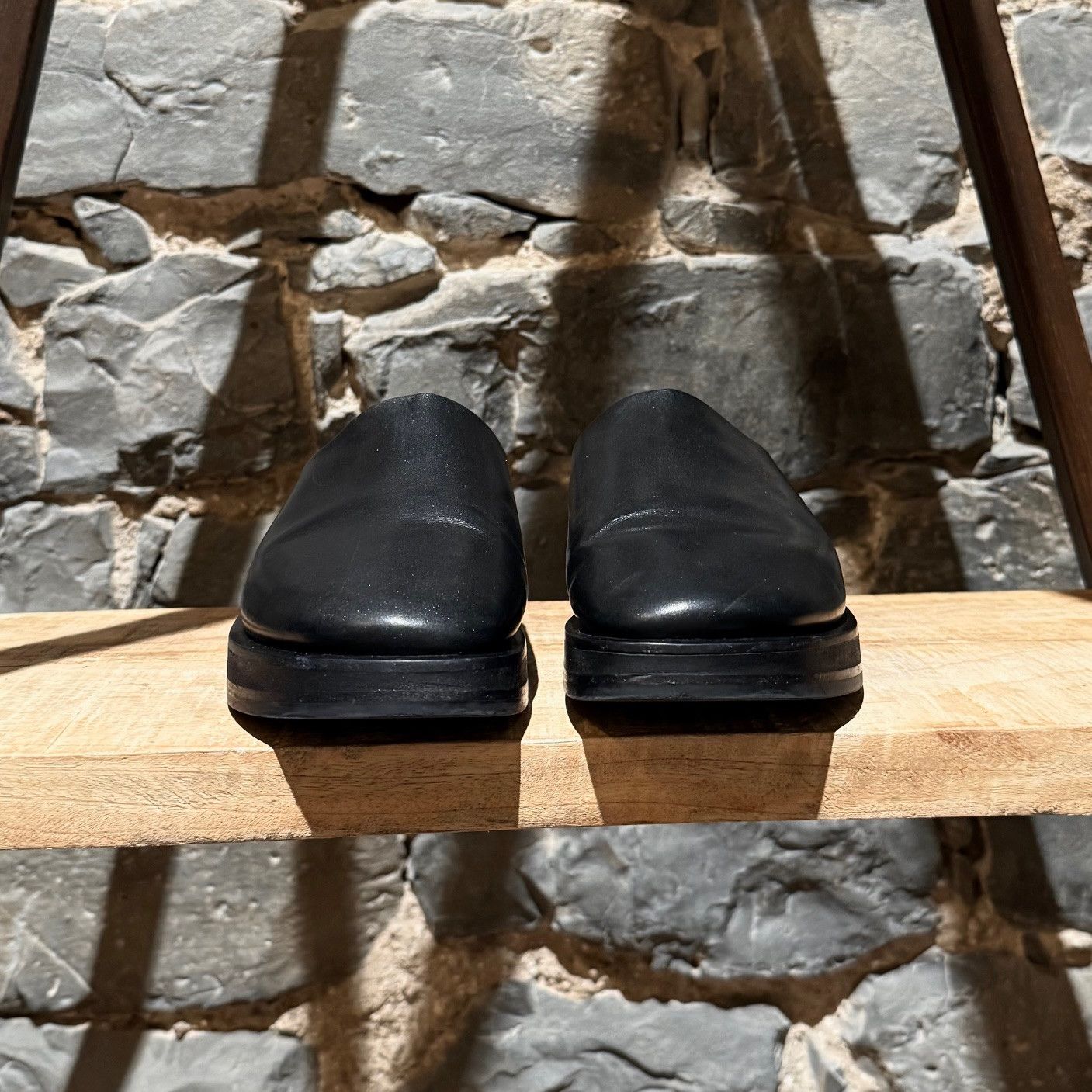 The Row The Row Black Leather Sabot Slip-on Mules Size US 8 / IT 38 - 3 Thumbnail