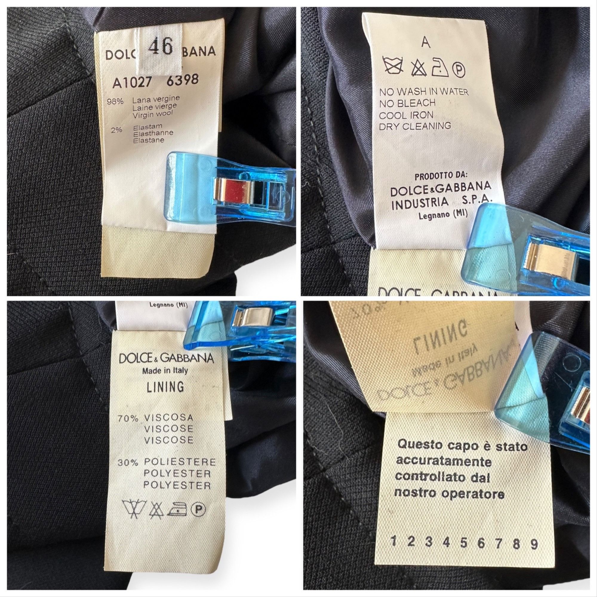 Dolce & Gabbana Dolce & Gabbana Black Virgin Wool Pencil Skirt IT 46 Size 32" / US 10 / IT 46 - 4 Thumbnail