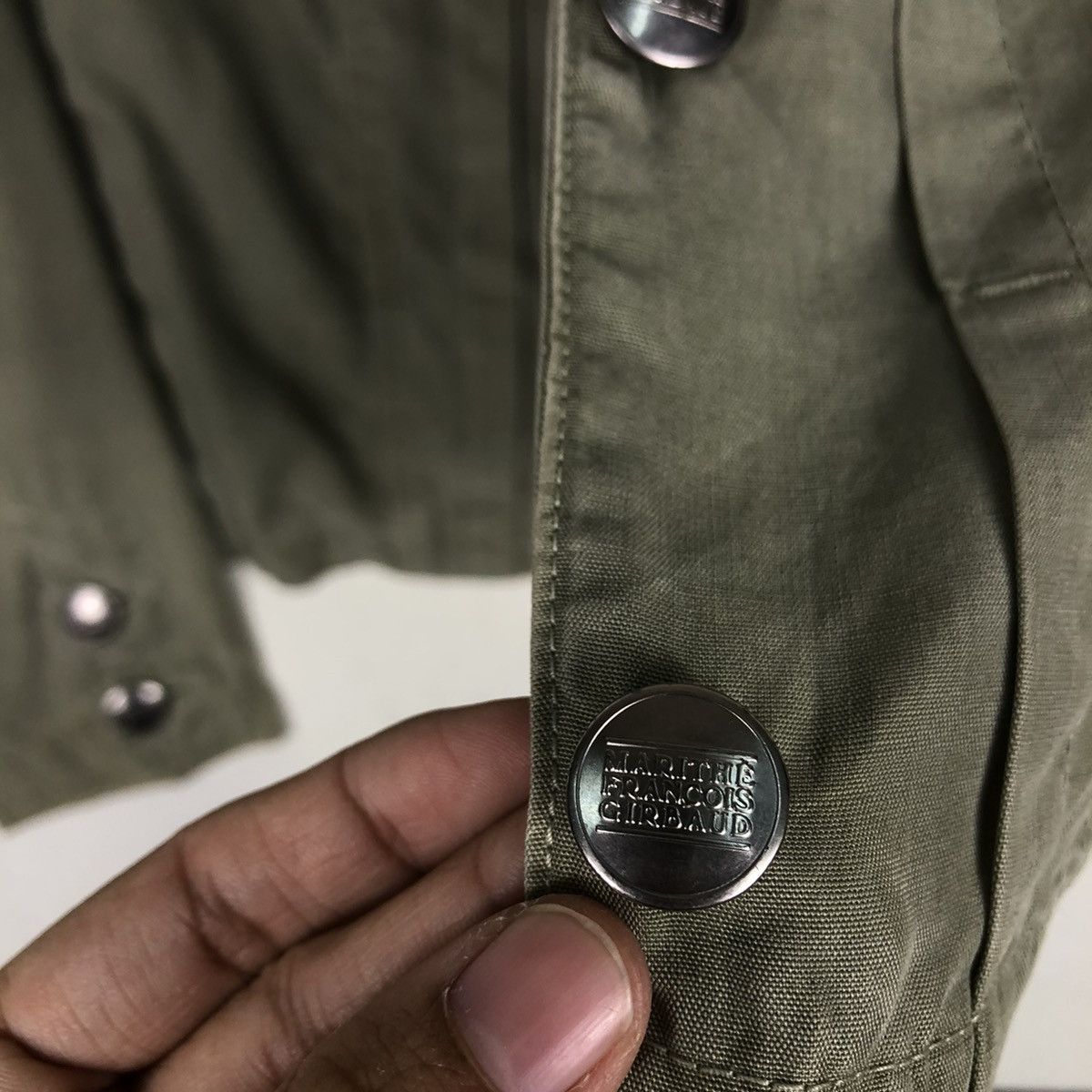 Marithe + Francois Girbaud 🔥Vtg Chore Cropped Biker Jacket Marithe Girbaud Francois Size US M / EU 48-50 / 2 - 14 Thumbnail