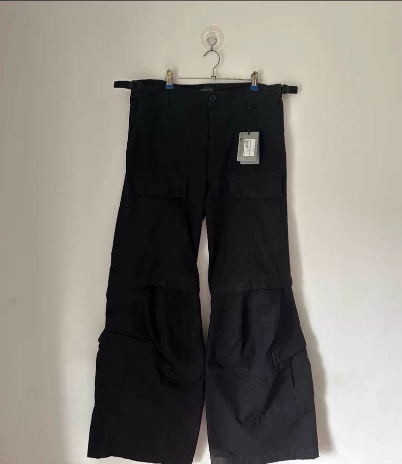 Balenciaga Balenciaga size M Flared Cargo horn overalls Size US 27 - 1 Thumbnail