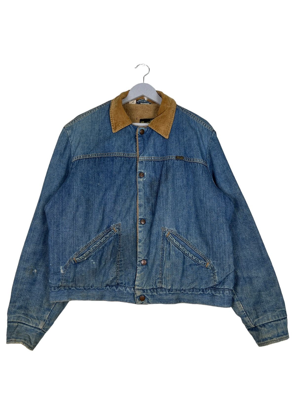 Vintage 🔥 VINTAGE WRANGLER SHEARLING TRUCKER JACKET MADE IN USA Size US M / EU 48-50 / 2 - 2 Thumbnail