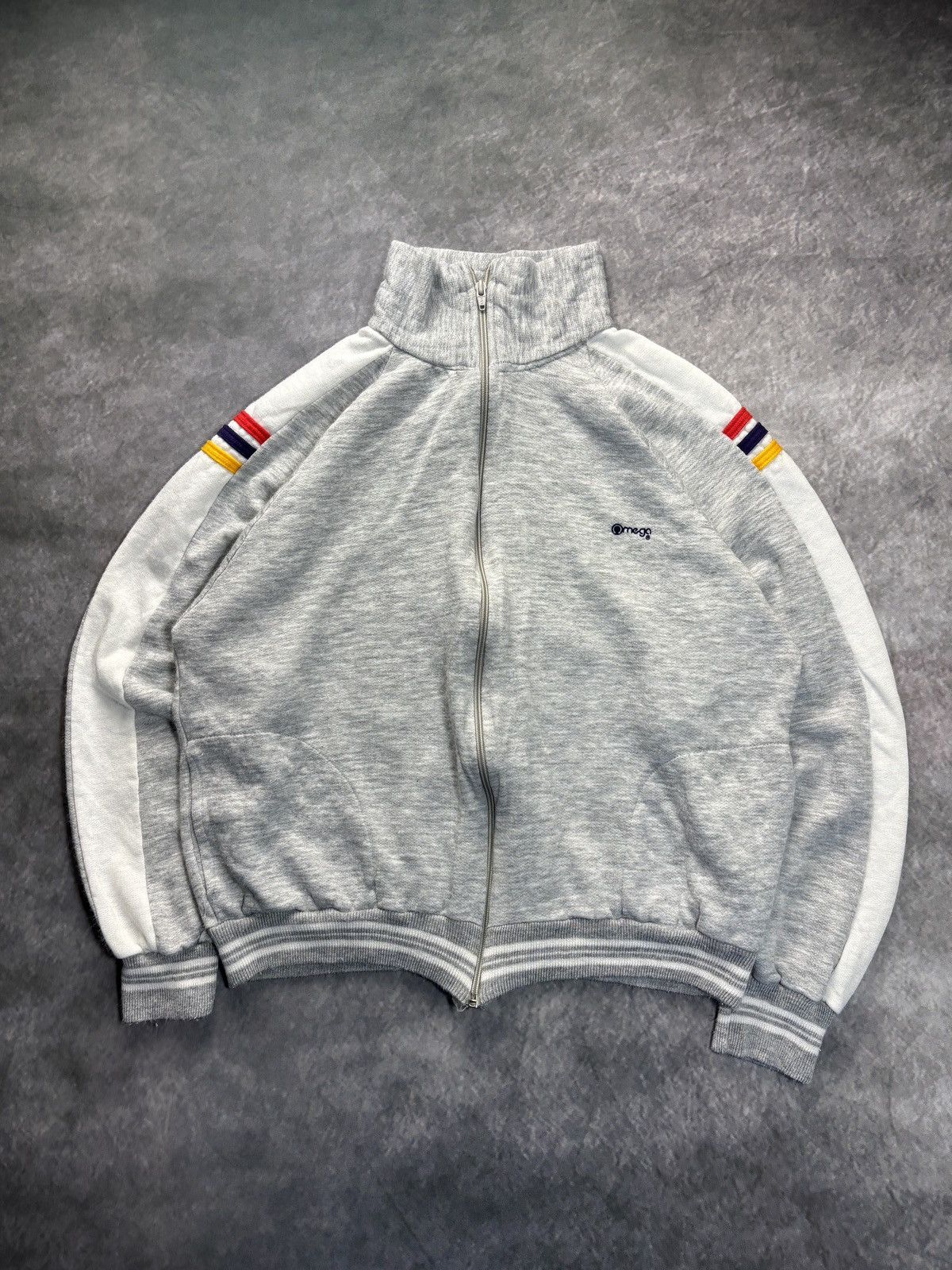 Vintage 80s Vintage Track Jacket Zip Up Sweatsuit Sweatshirt Omega Size US S / EU 44-46 / 1 - 1 Thumbnail