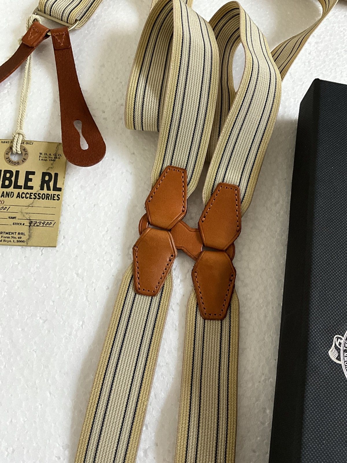 RRL Ralph Lauren RRL Double RL Warren Stretch Jaspe Braces Size ONE SIZE - 2 Thumbnail