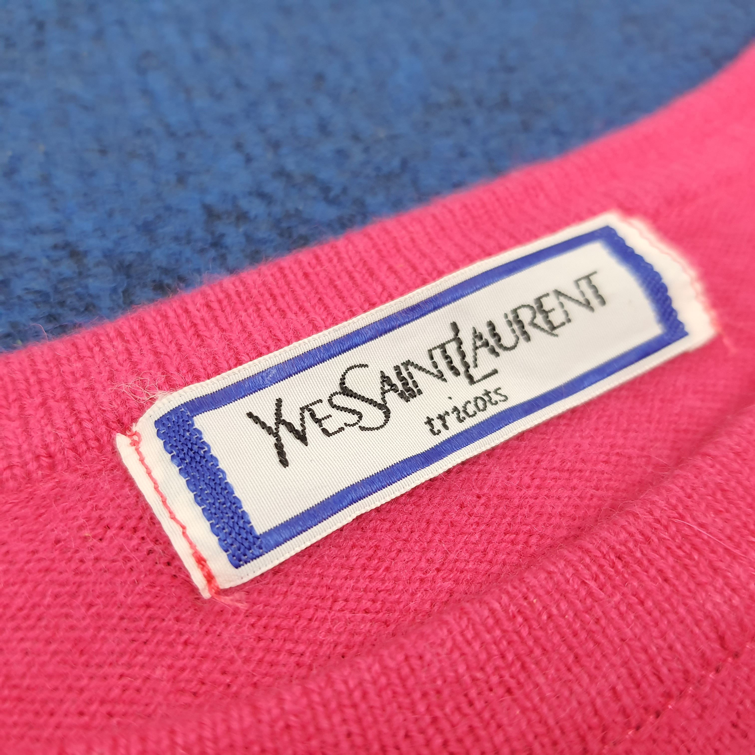 Vintage × Yves Saint Laurent Vintage Yves Saint Laurent Paris YSL Designer Sweatshirts Size S / US 4 / IT 40 - 5 Thumbnail