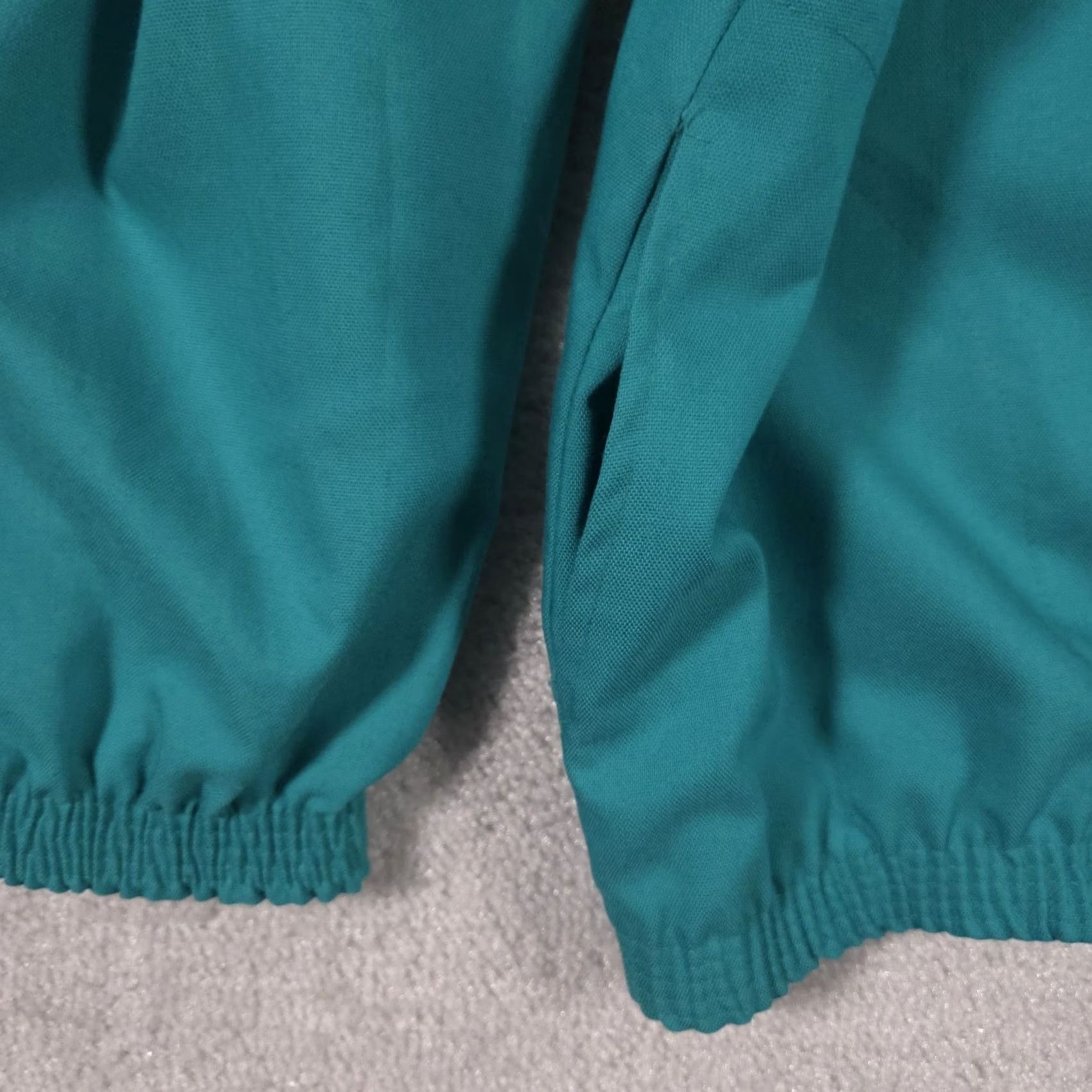 Vintage VINTAGE Devon Jacket Women's 14 Green Lightweight Long Sleeve Full Zip Shoulder Pads Size XL / US 12-14 / IT 48-50 - 4 Thumbnail