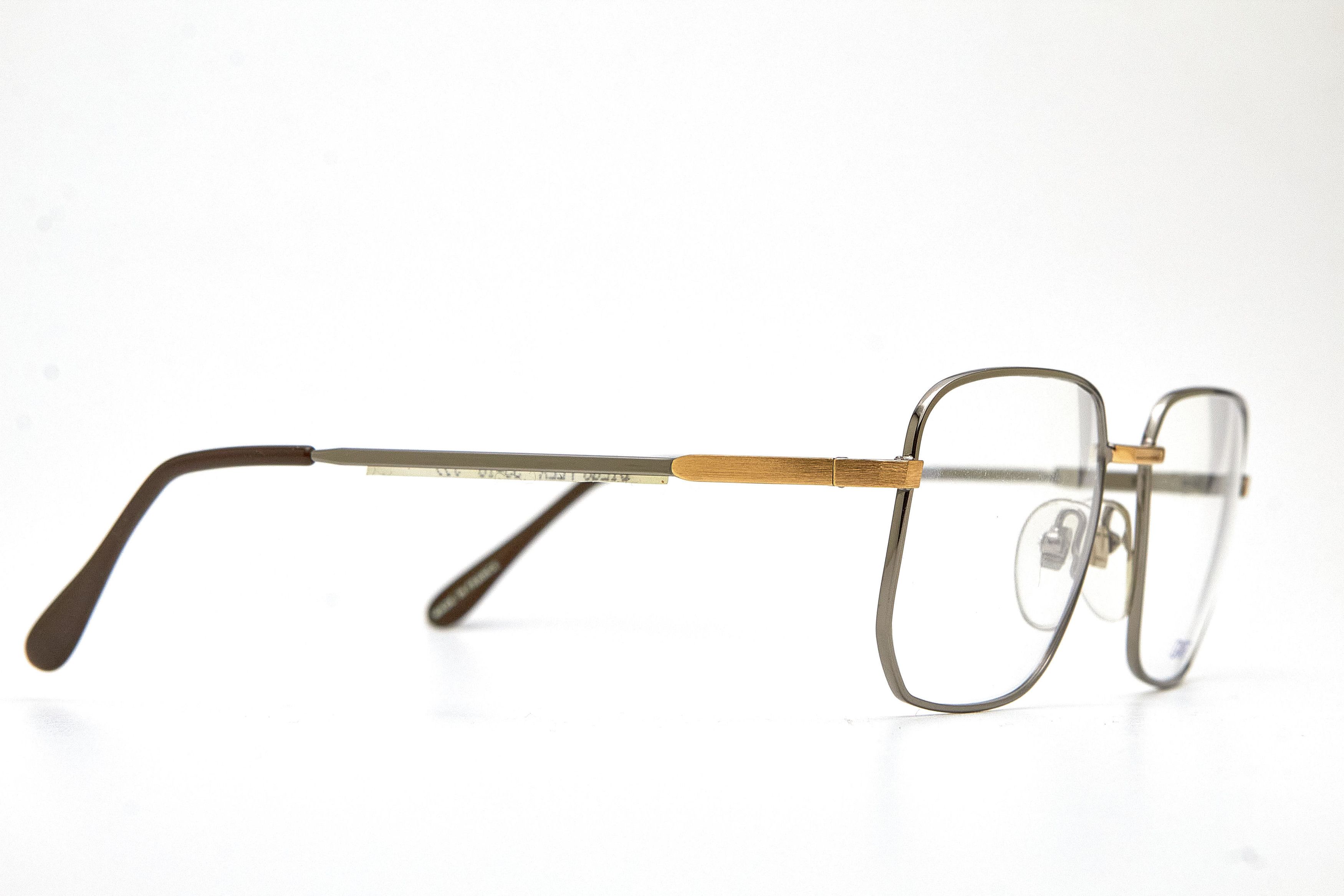 Vintage Old Money GRASSET Gold&Silver Rectangular Quiet Lux Specs Size ONE SIZE - 5 Thumbnail