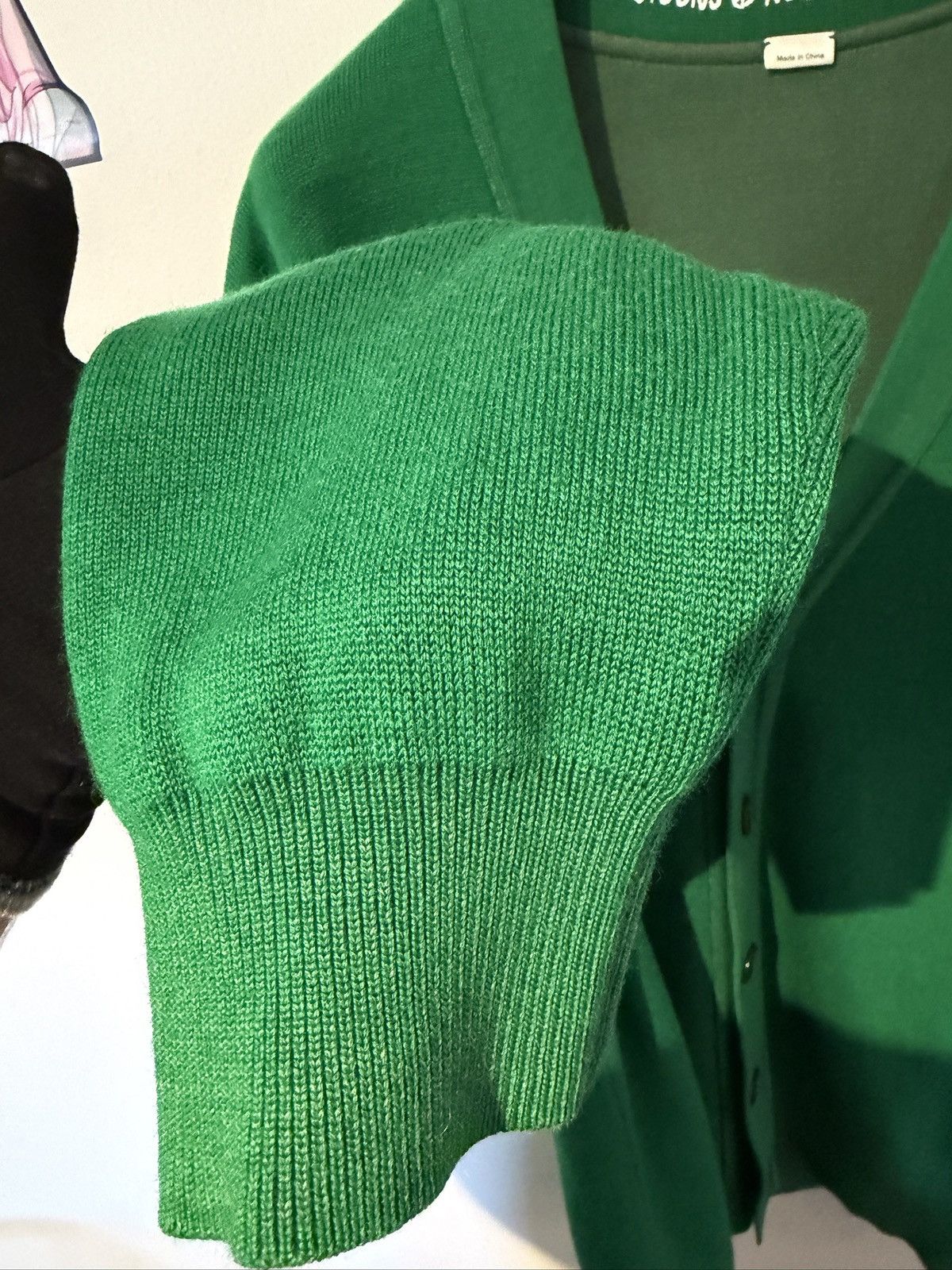 Acne Studios Acne Studios No Logo Cardigan Green Size US XL / EU 56 / 4 - 5 Thumbnail