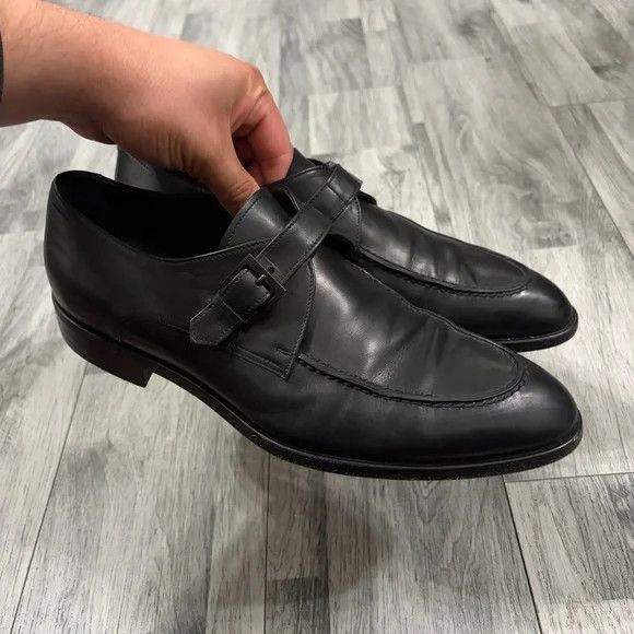 Giorgio Armani Giorgio Armani Classic Leather Buckle Strap Shoes Size US 10.5 / EU 43-44 - 2 Thumbnail