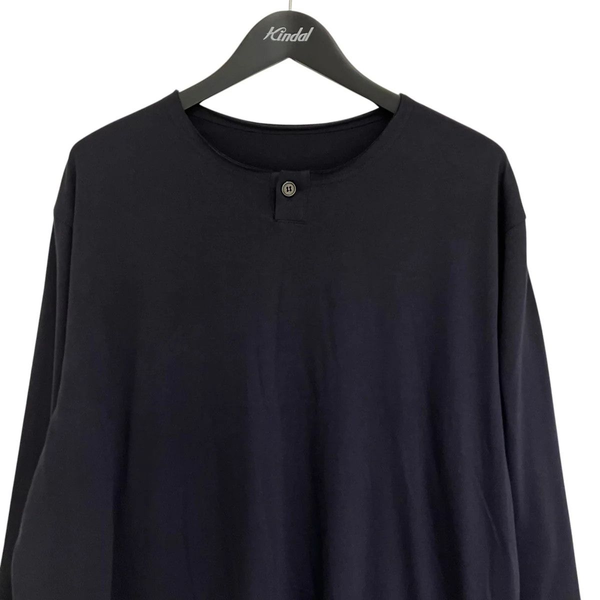 Yohji Yamamoto Yohji Yamamoto pour homme 25SS JERSEY BUTTON HENRY NECK LS T Size US L / EU 52-54 / 3 - 3 Thumbnail