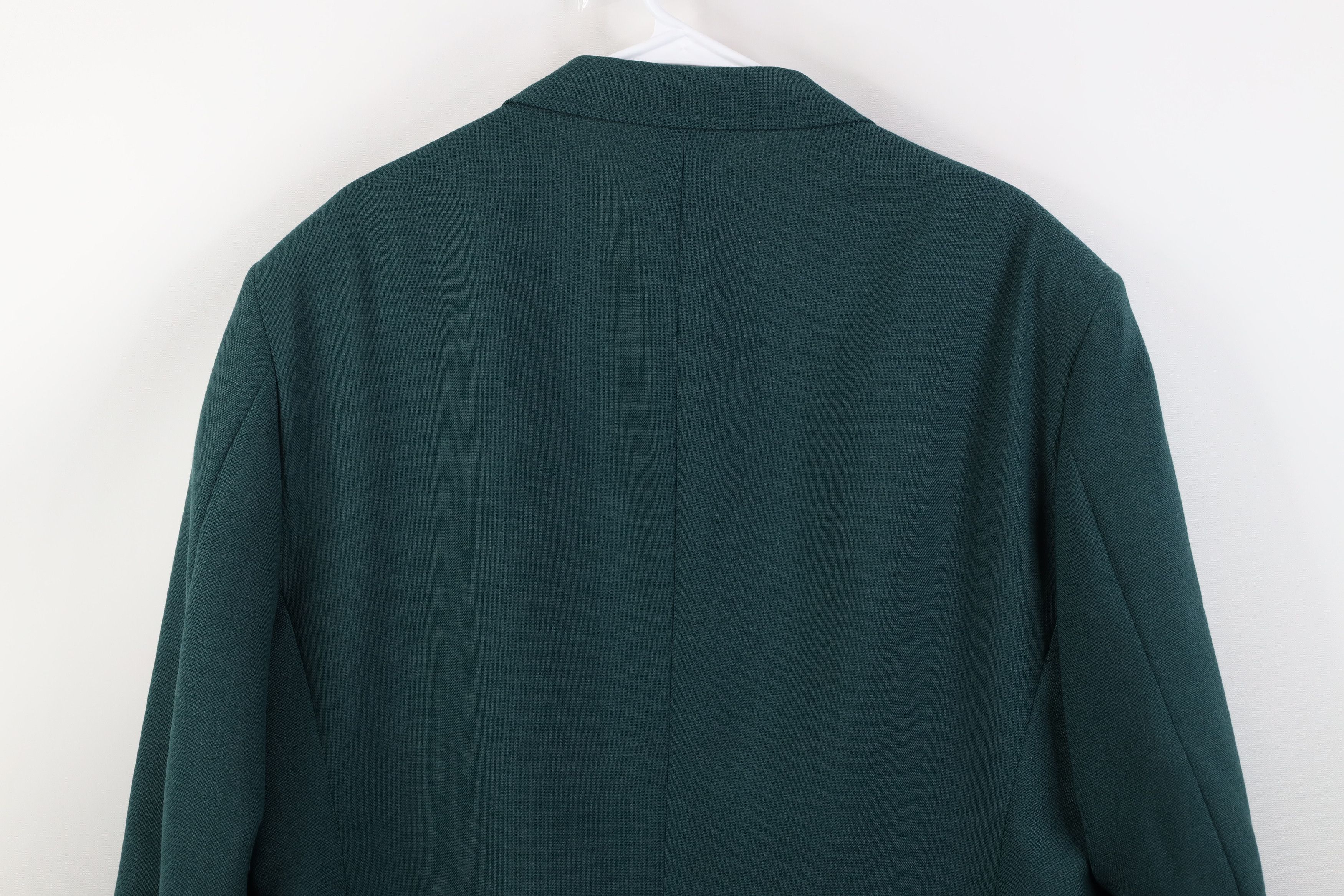 Vintage Vintage 90s Worsted Wool Suit Coat Blazer Jacket Green Size US XXL / EU 58 / 5 - 16 Thumbnail