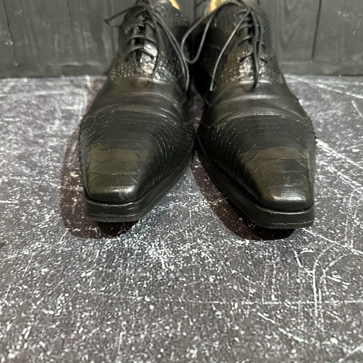 Jo Ghost JO GHOST - Men’s Italian Pythone Leather Shoes size 43 Size US 9.5 / EU 42-43 - 7 Thumbnail