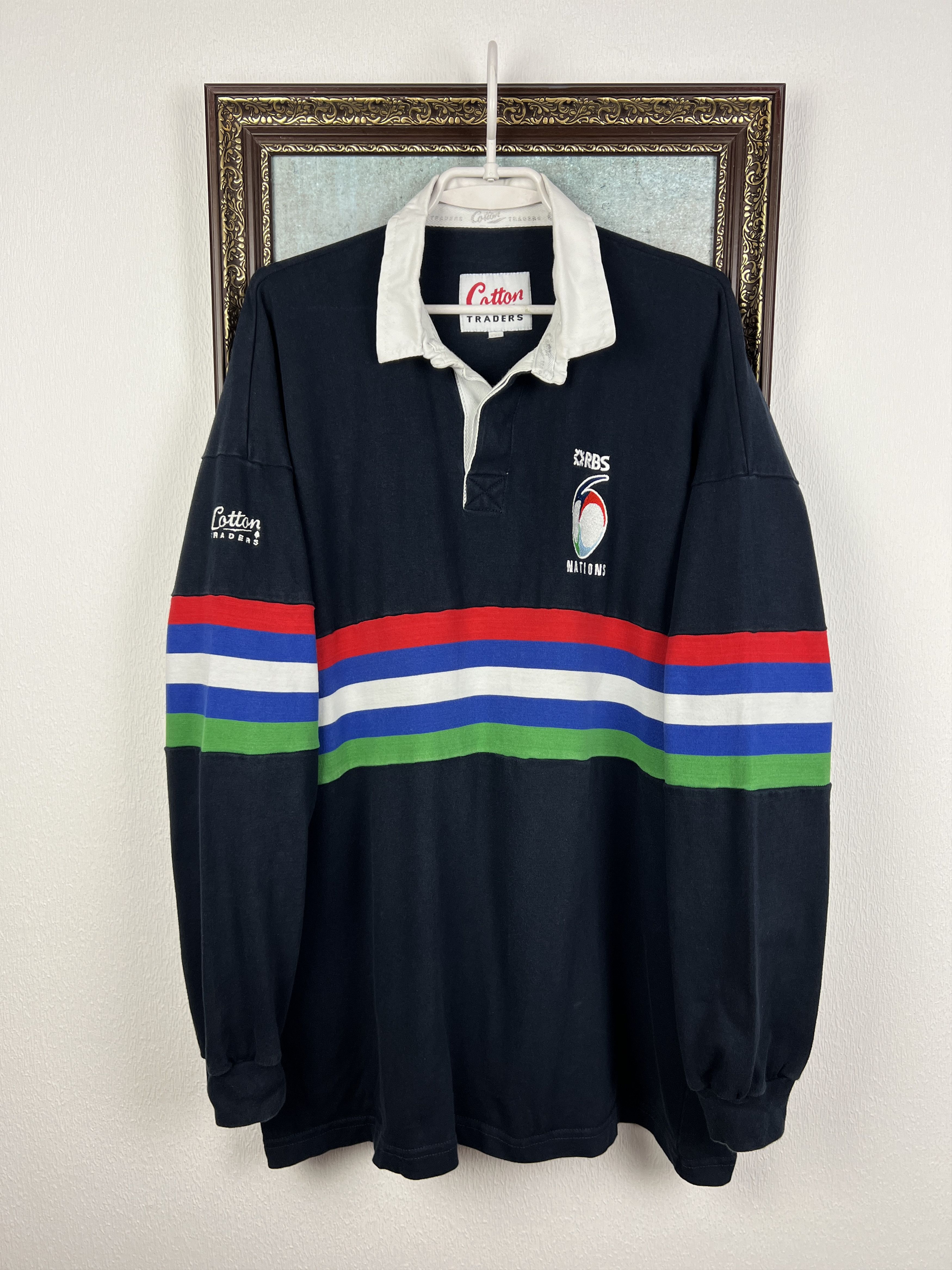 Cotton Traders Vintage 6 Six Nations Rugby Union Long Sleeve Jersey Trikot Size US XXL / EU 58 / 5 - 1 Thumbnail