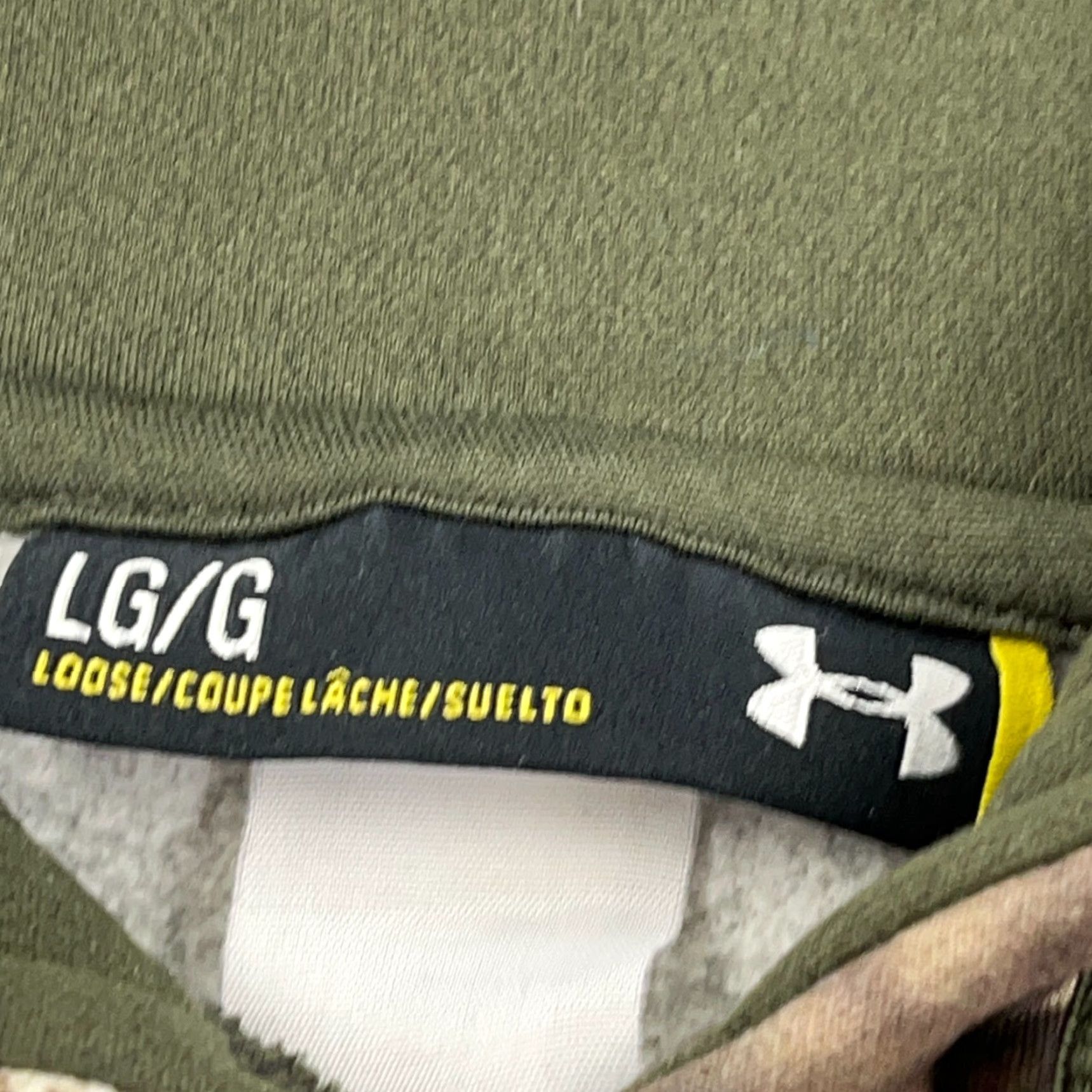 Under Armour Under Armour Hoodie Men Large Camo Mossy Oak Break Up Regular Fit Pullover Hooded Sweatshirt Brown Polyester Logo Size US XL / EU 56 / 4 - 3 Thumbnail
