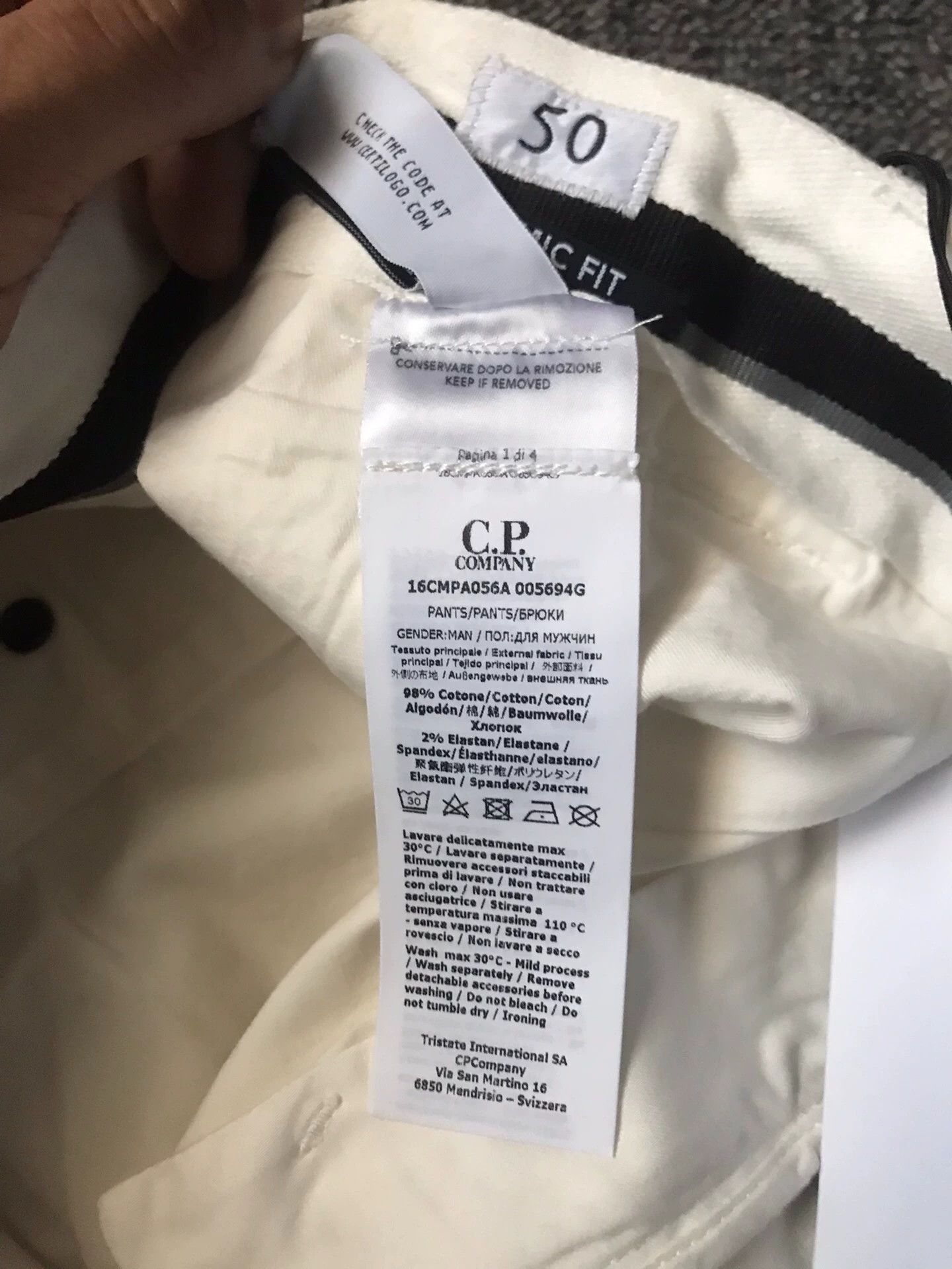 C.P. Company C.P. Company ivory loose cargo 50 logo pocket Size US 34 / EU 50 - 4 Thumbnail