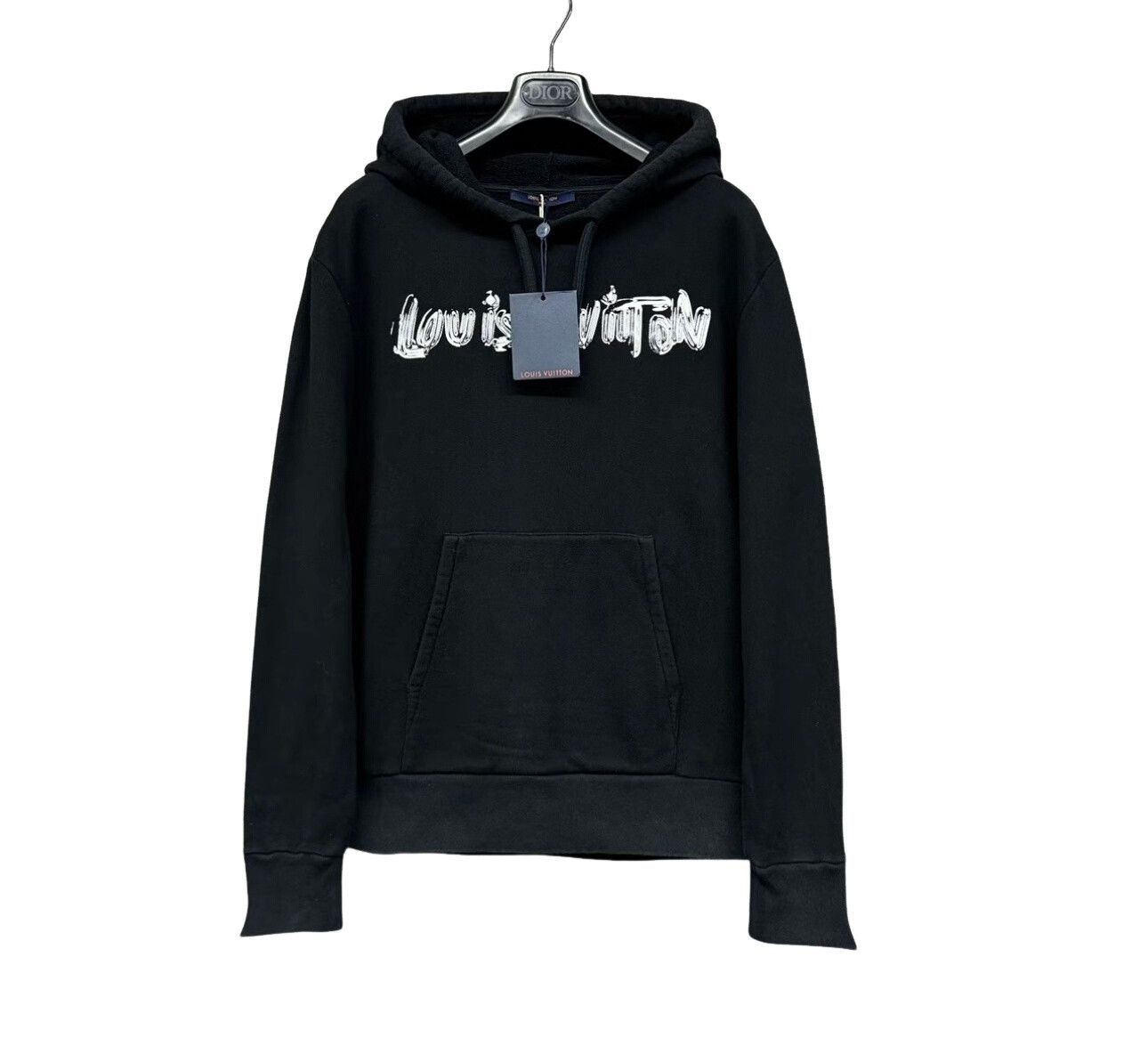 Louis Vuitton Louis Vuitton Graffiti Logo Hoodie Size M Size US M / EU 48-50 / 2 - 1 Thumbnail