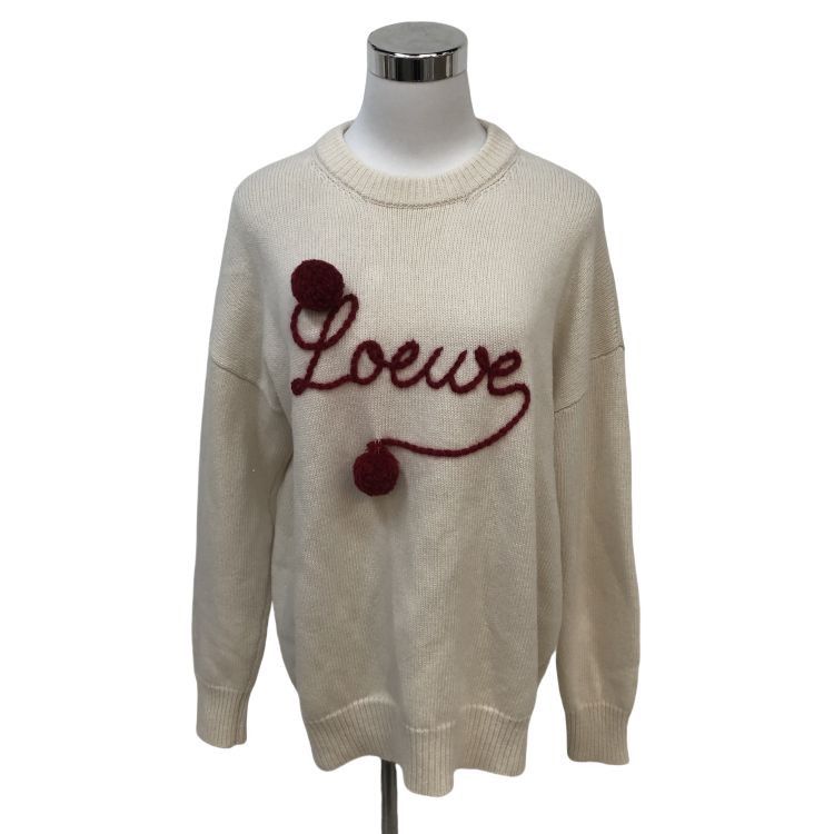 Loewe Loewe Red Embroidery Wool Sweater Size S Size S / US 4 / IT 40 - 1 Thumbnail