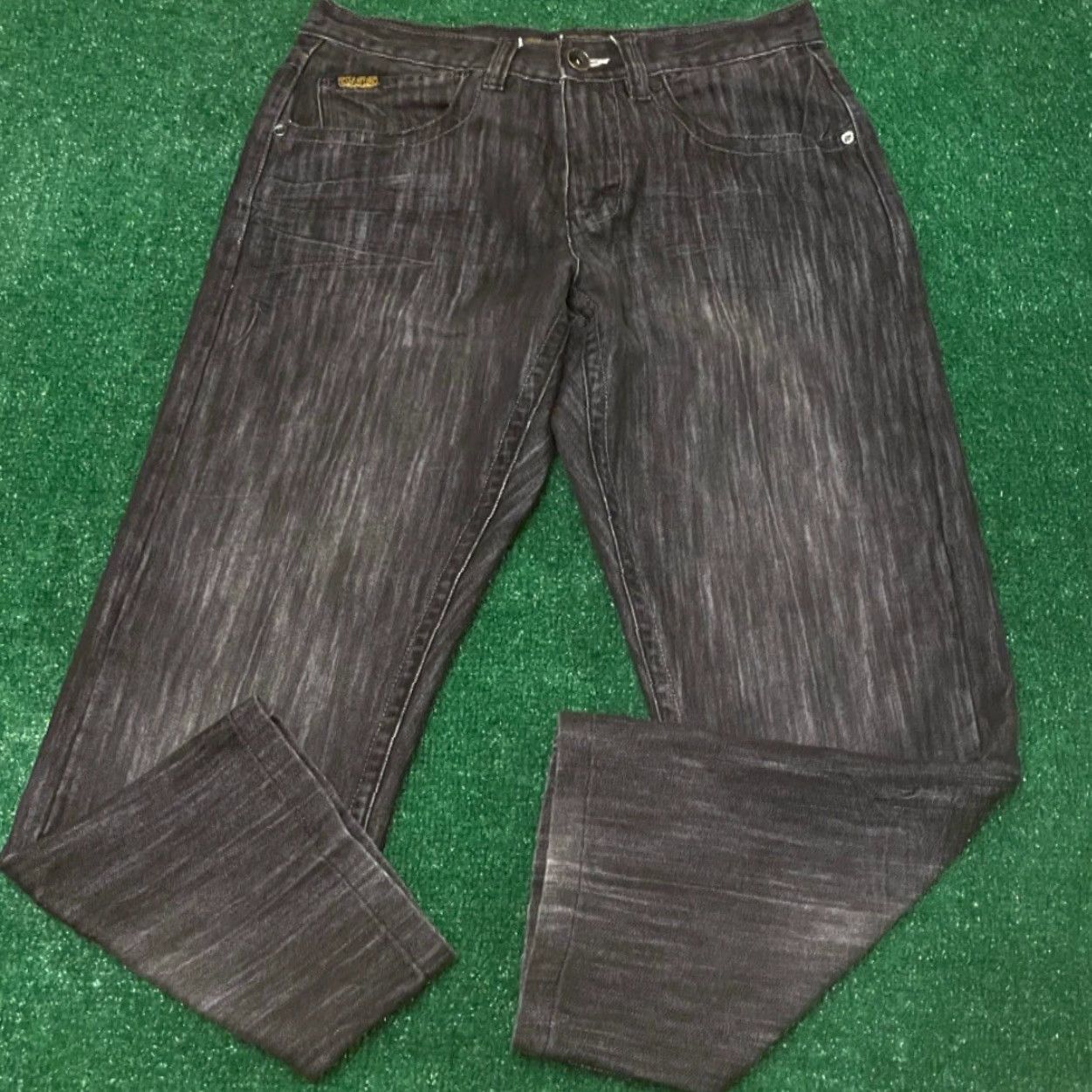 Vintage VINTAGE Mecca Baggy Hip Hop Skater Grunge Jeans VTG Mens 34 Dark Black 34X32 Pockets Wide-Leg 90s Y2K Size US 34 / EU 50 - 3 Thumbnail