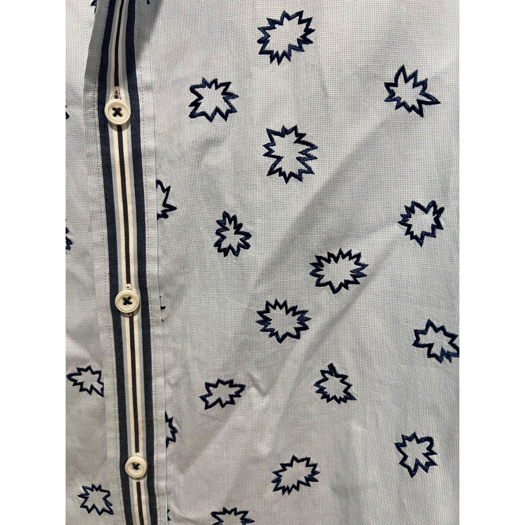BUGATCHI Bugatchi Stitched Button Up Dress Shirt - Size M Size US M / EU 48-50 / 2 - 2 Thumbnail
