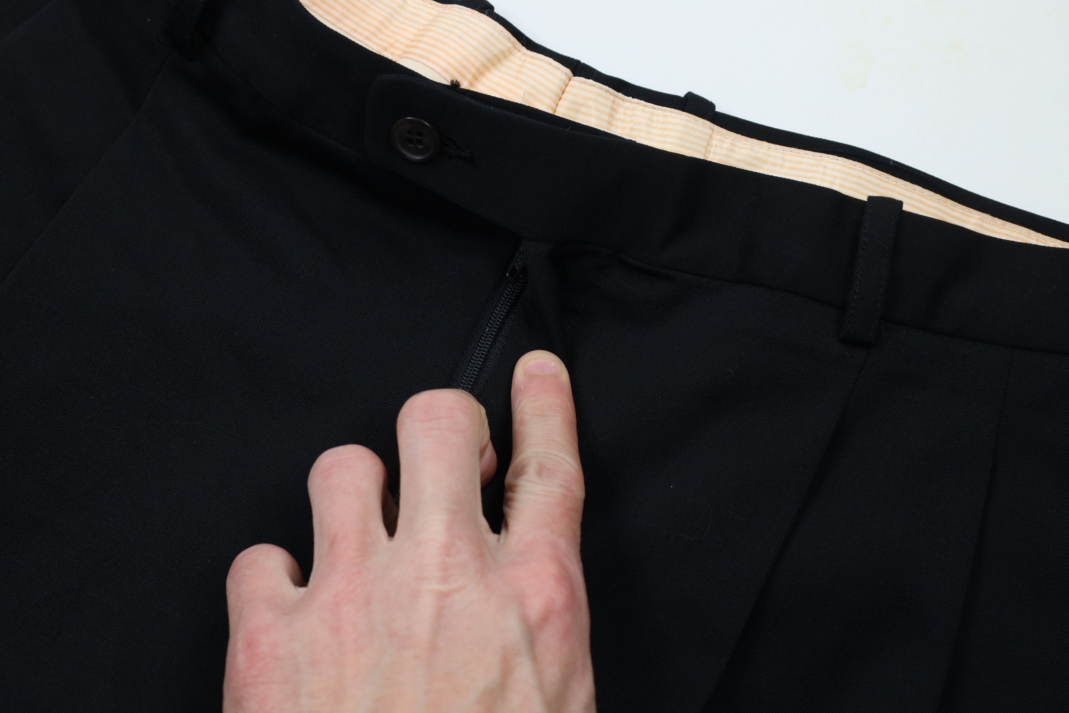 Vintage Vintage 90s Streetwear Wool Chino Pants Trousers Black Size US 36 / EU 52 - 6 Thumbnail