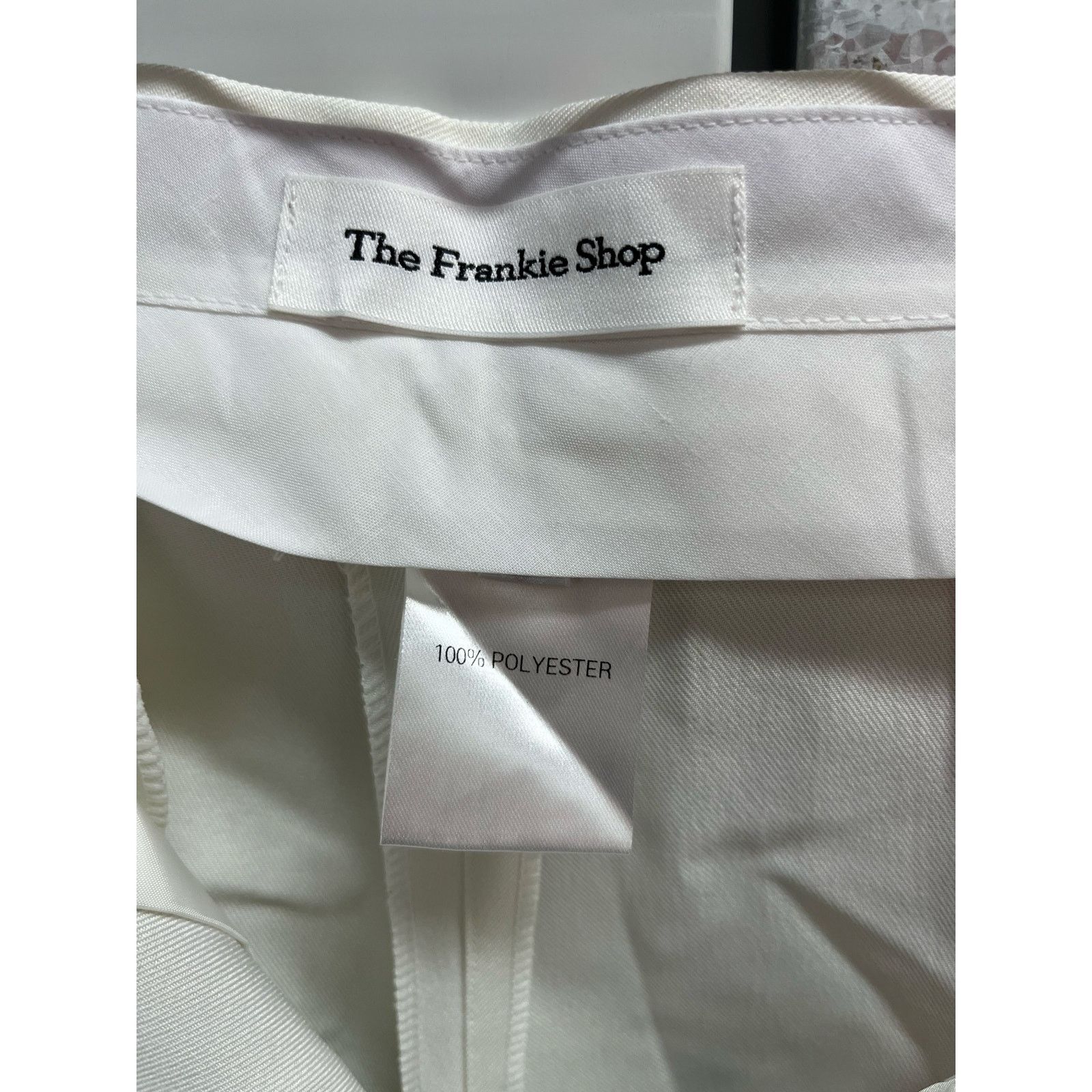 Frankie Shop The Frankie Shop -GELSO PLEATED TWILL TROUSERS/ WHITE/L/NWOT Size 32" / US 10 / IT 46 - 9 Thumbnail