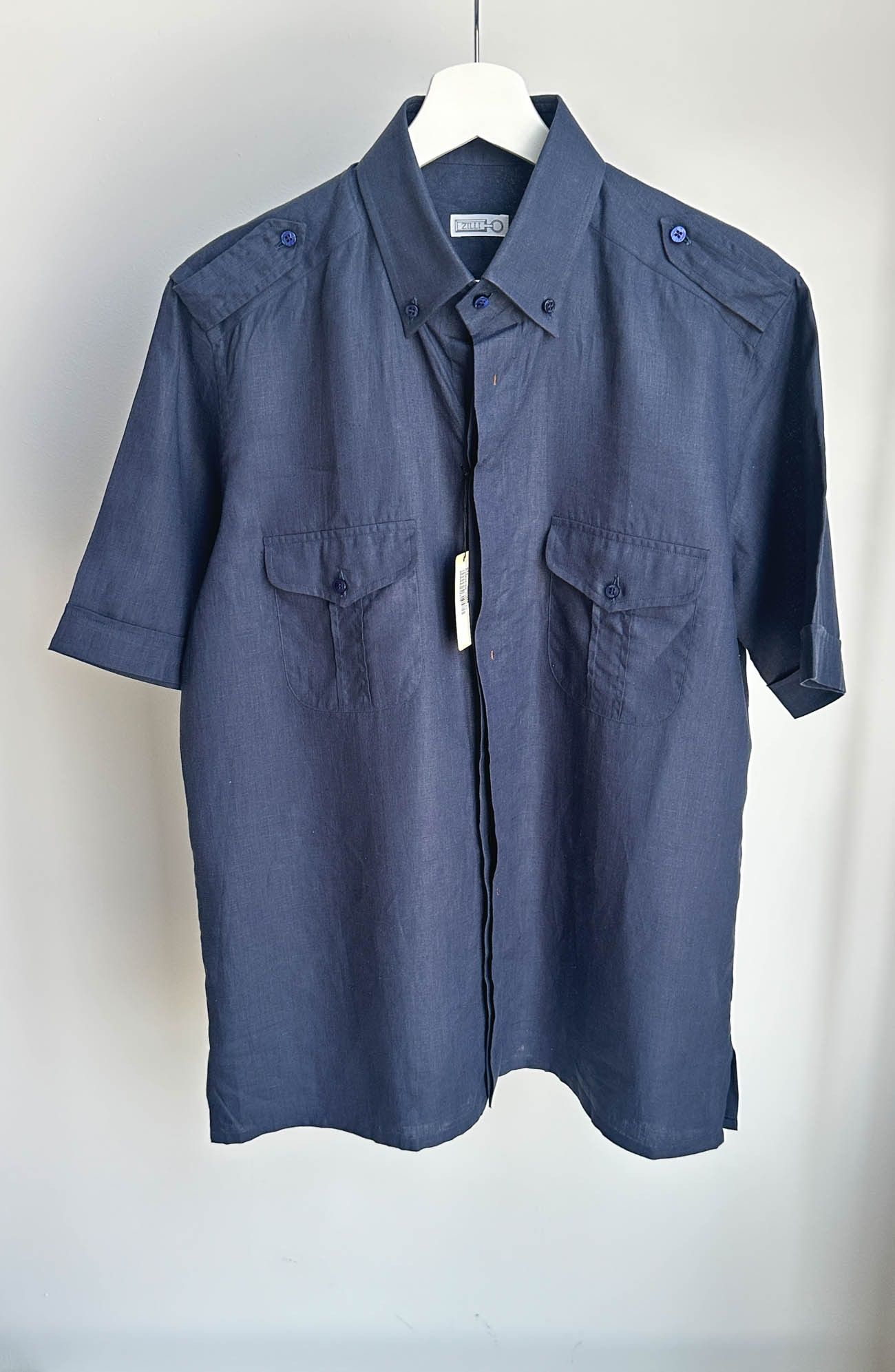 Zilli Men's linen shirt ZILLI Size US M / EU 48-50 / 2 - 2 Thumbnail
