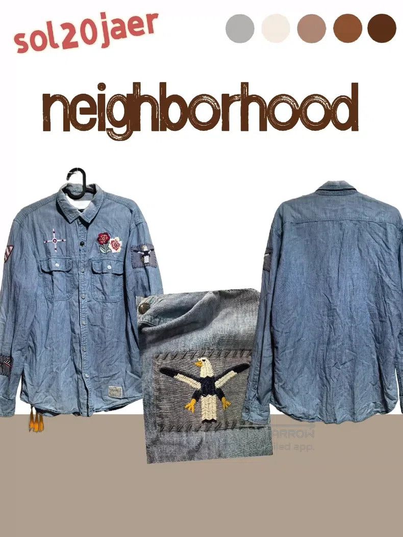 Neighborhood Neighborhood Denim Shirt Size US M / EU 48-50 / 2 - 1 Thumbnail