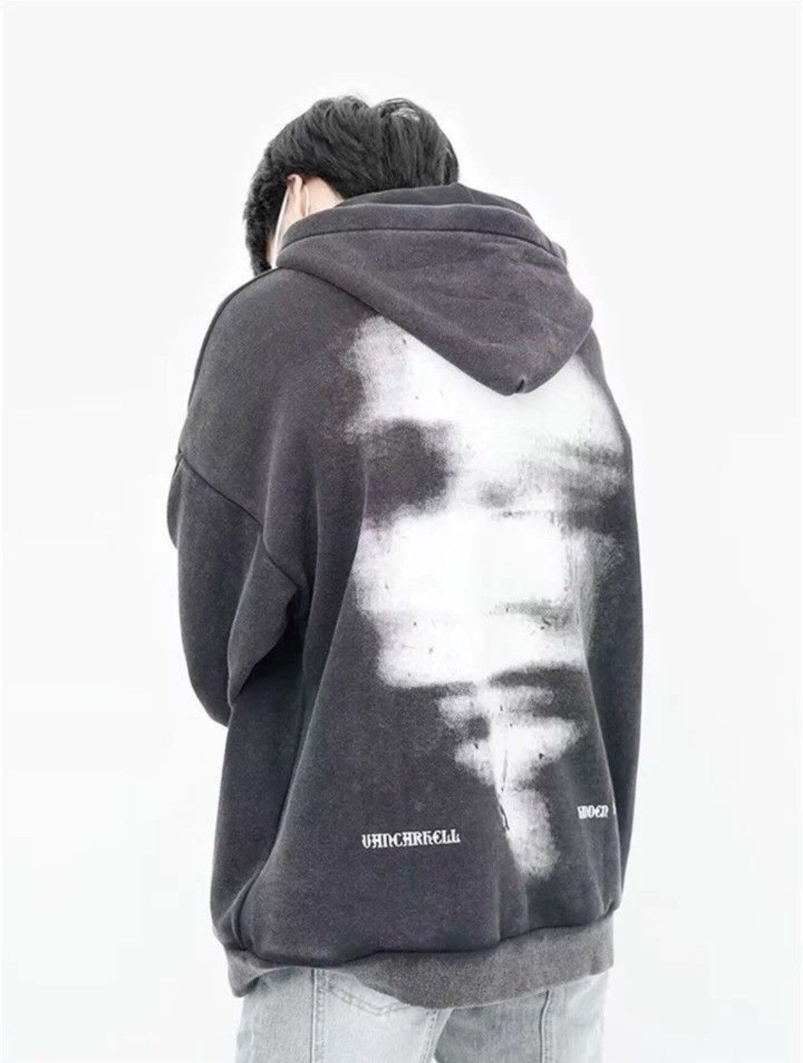 Japanese Brand × Vintage Y2K Gothic Zip Up Hoodie Size US L / EU 52-54 / 3 - 2 Thumbnail