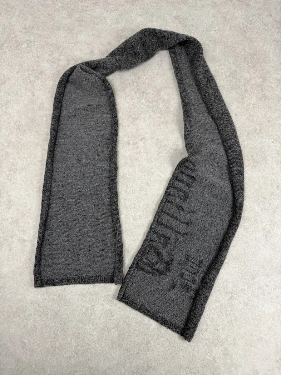 John Galliano John Galliano Grey Wool Gothic Minimalist Scarf Size ONE SIZE - 3 Thumbnail