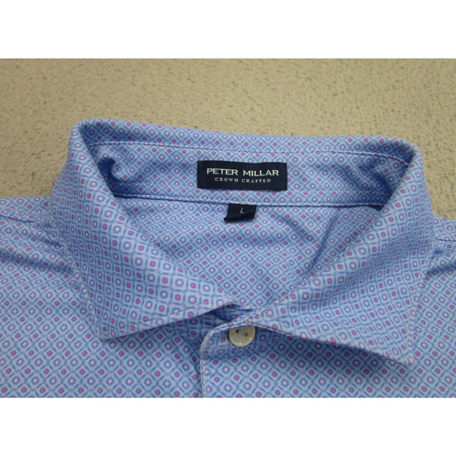 Peter Millar Peter Millar Polo Shirt Mens L Blue Valencia Country Club Golf Santa Clarita Size US L / EU 52-54 / 3 - 5 Thumbnail